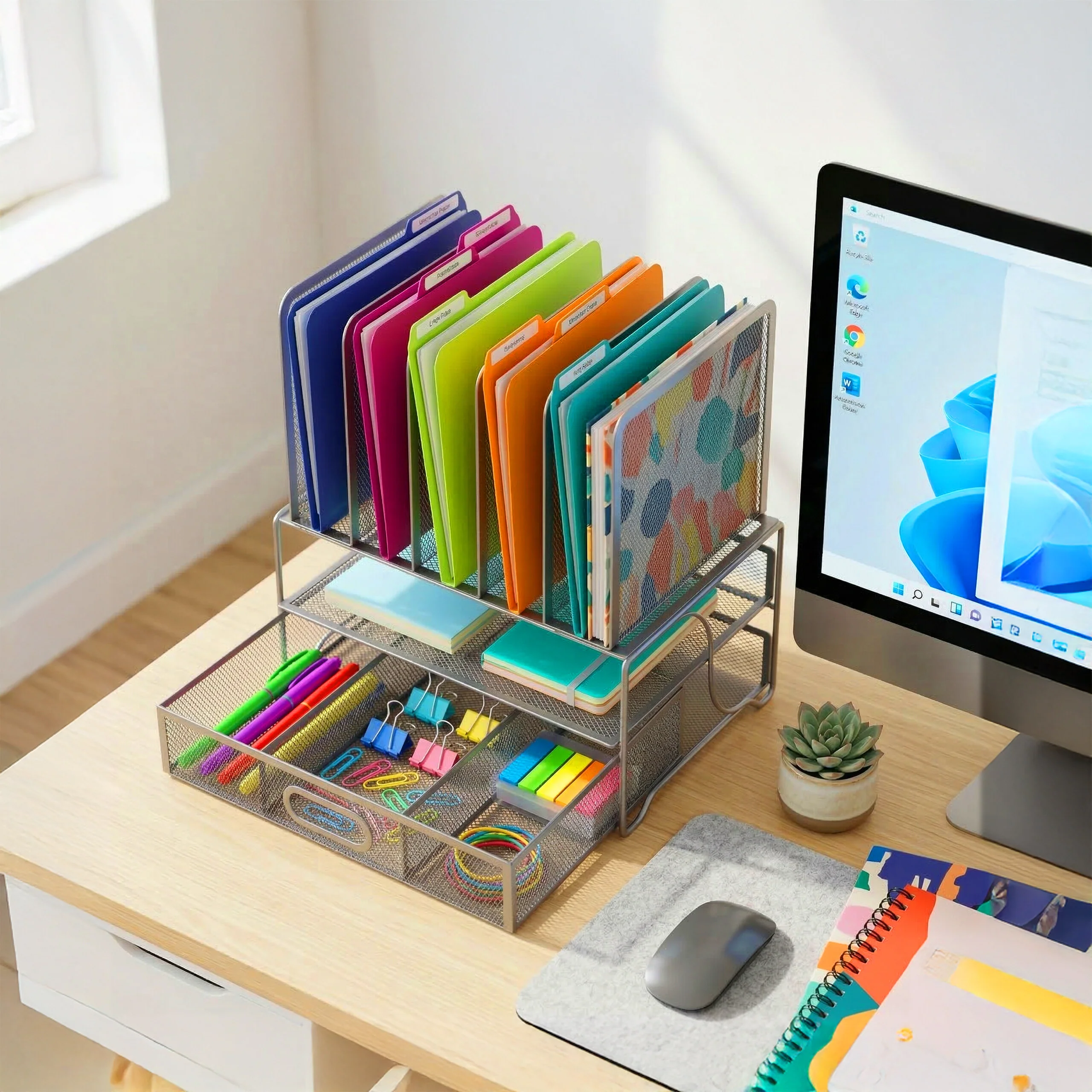 Schreibtisch Organizer Schublade Ablagen - Image 9