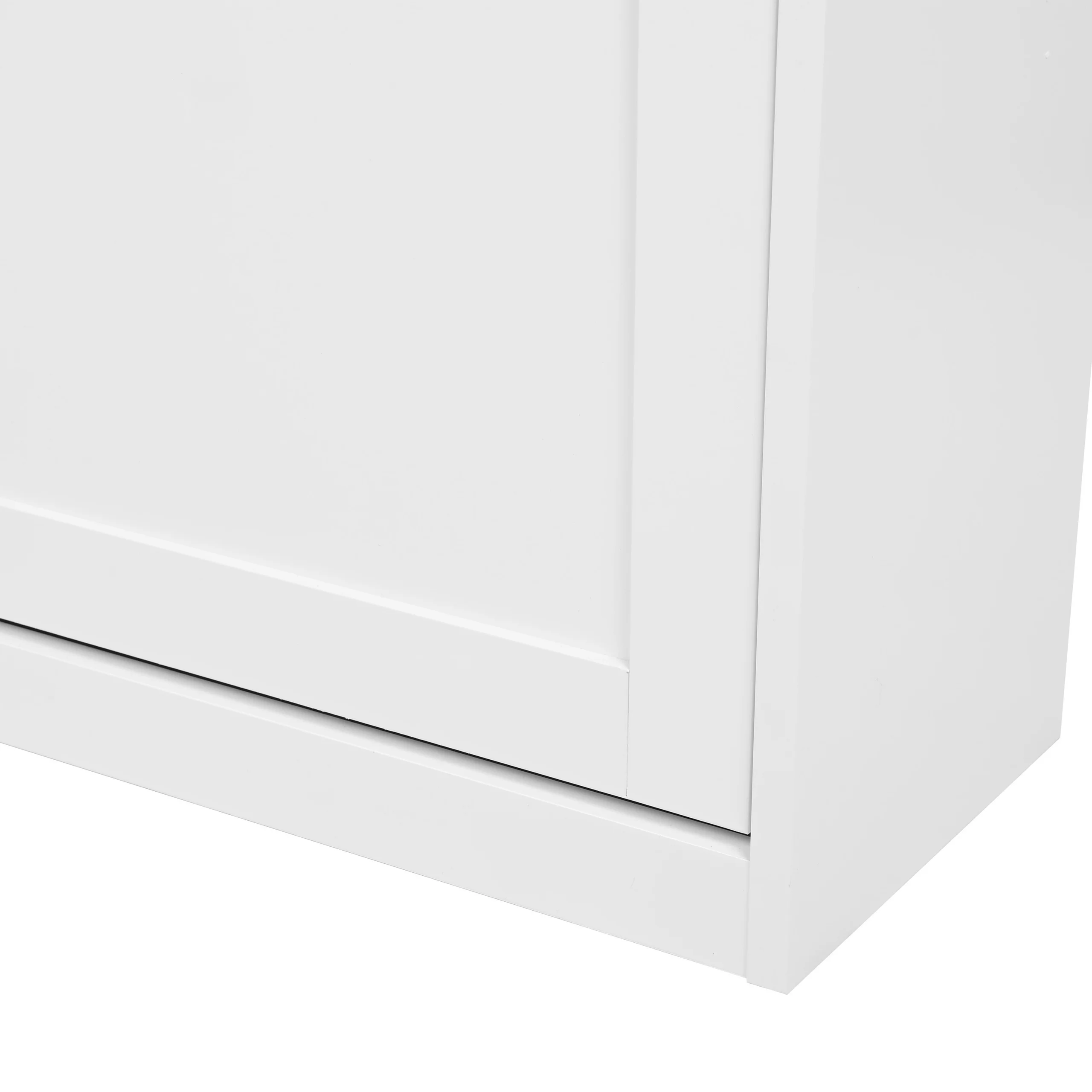 Schuhschrank / Sitzbank Estha 11 104x24x47,5 cm 2 Schuhklappen weiß/ grau hjh LIVING - Image 7