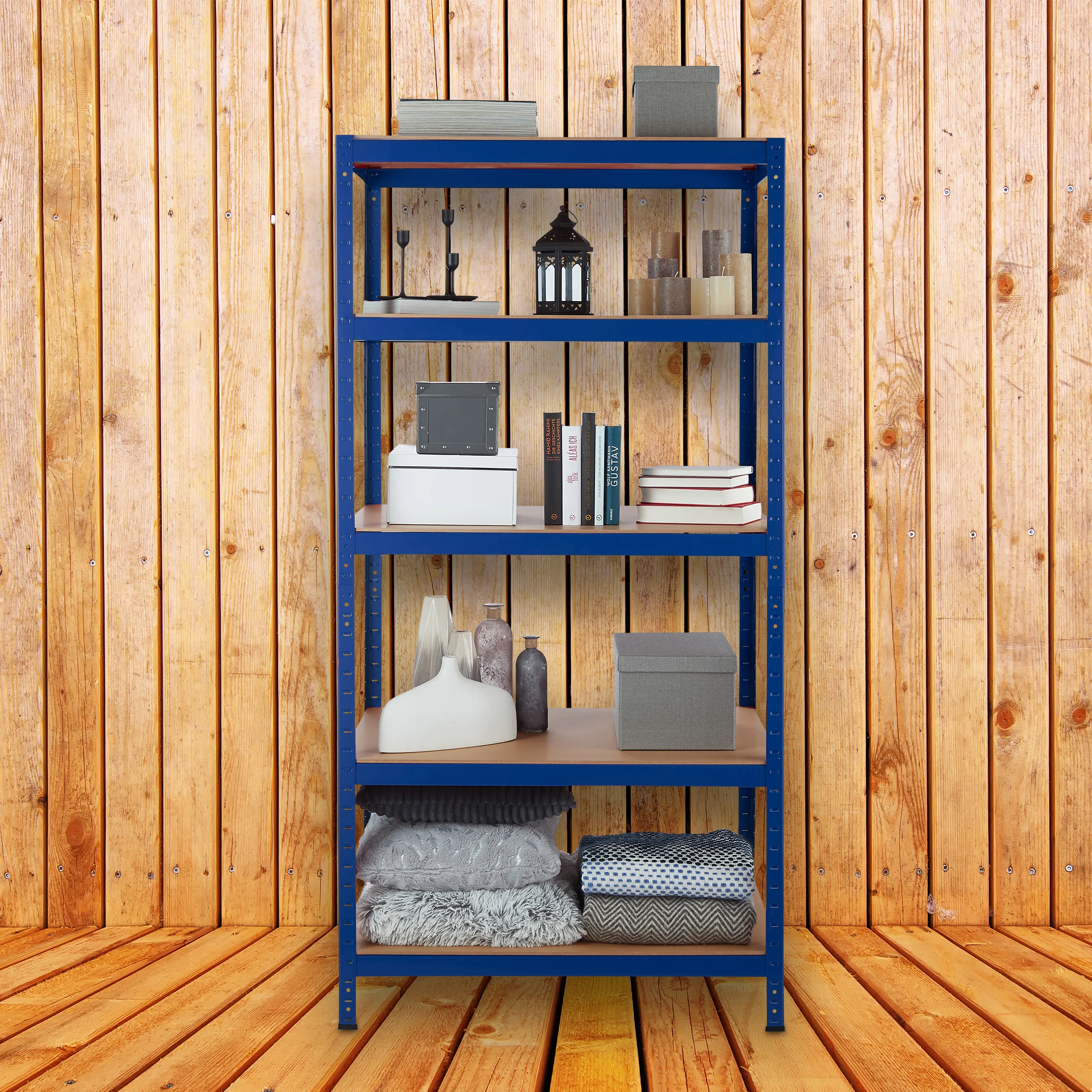 Schwerlastregal 180x90x60 in Blau - Image 6