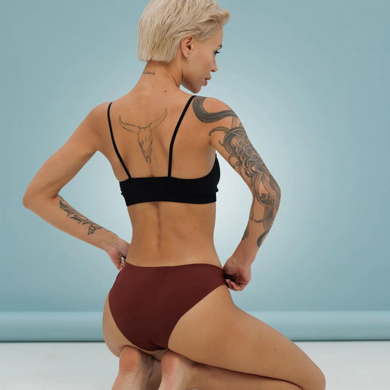 Seamless Menstruationsunterwäsche aus Bio-Baumwolle, Gr. XL, Rot - Image 10