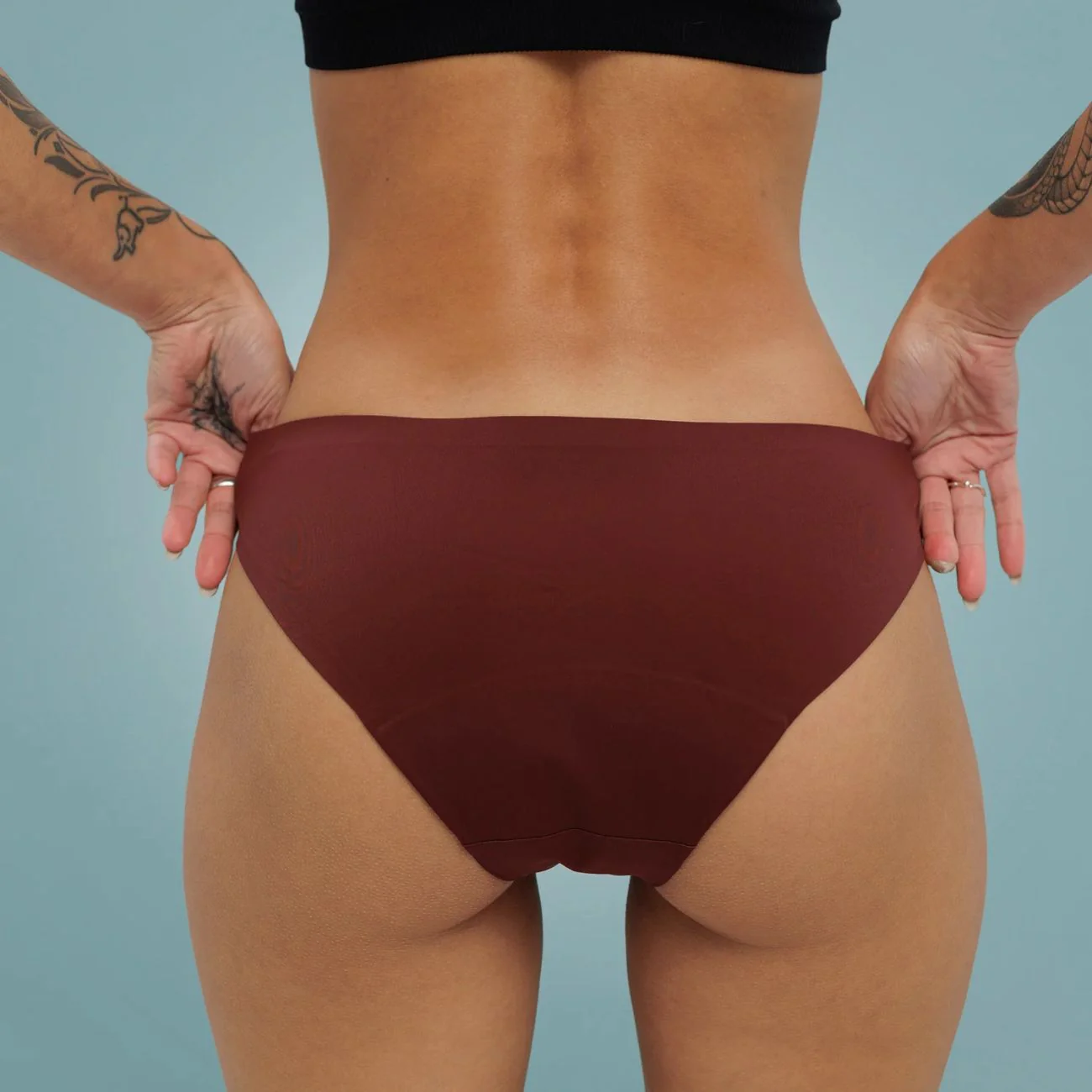 Seamless Menstruationsunterwäsche aus Bio-Baumwolle, Gr. XL, Rot - Image 7