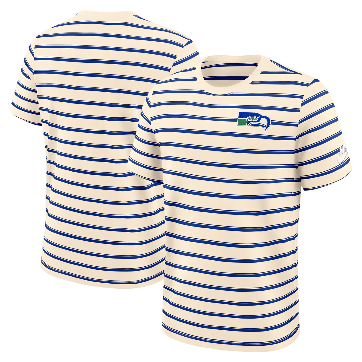 Seattle Seahawks Nike Rewind Club Striped Tee NFL - Image 3