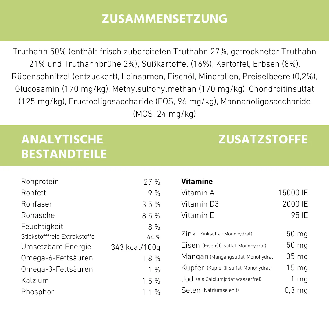 Sensitive Trockenfutter mit Truthahn - getreidefrei - Image 3