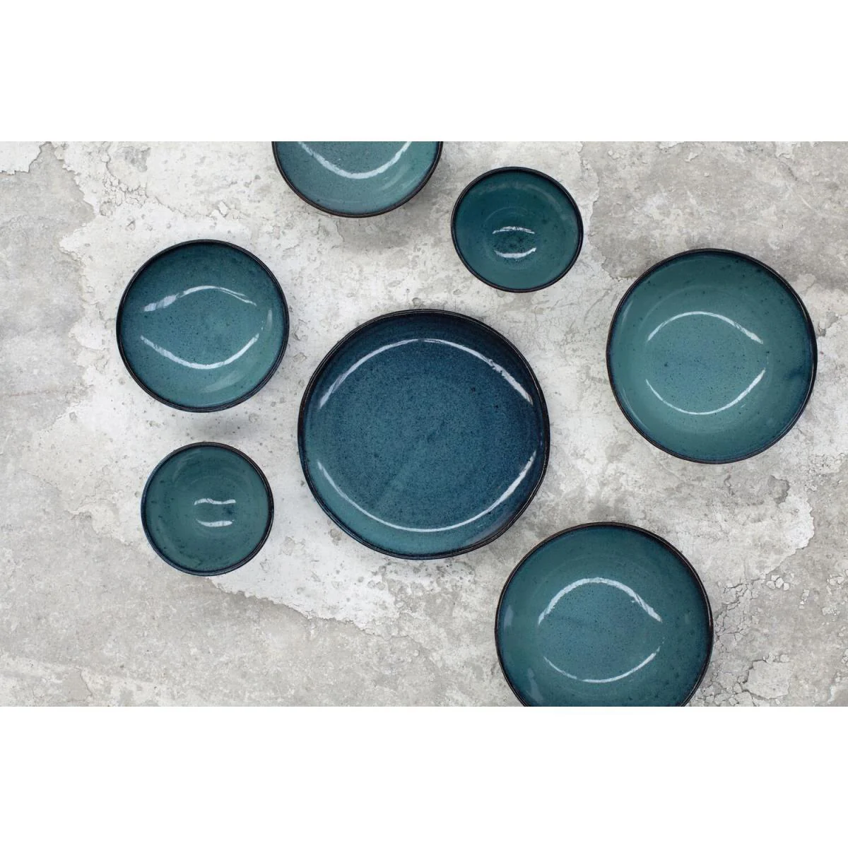 SERAX Teller Aqua Turquoise, ø: 220 mm - Image 3