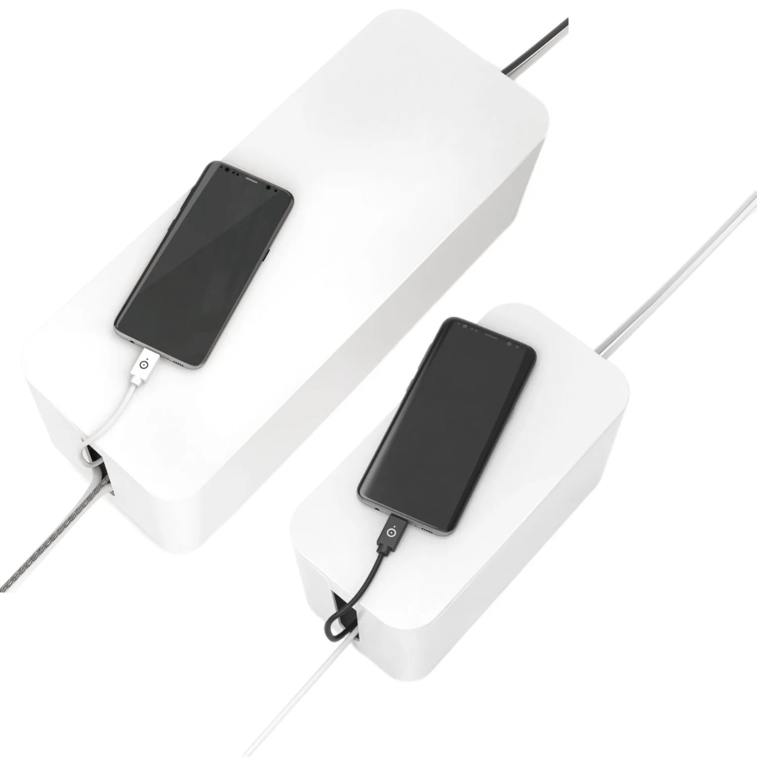 Set Kabelbox Maxi + Mini Weiß