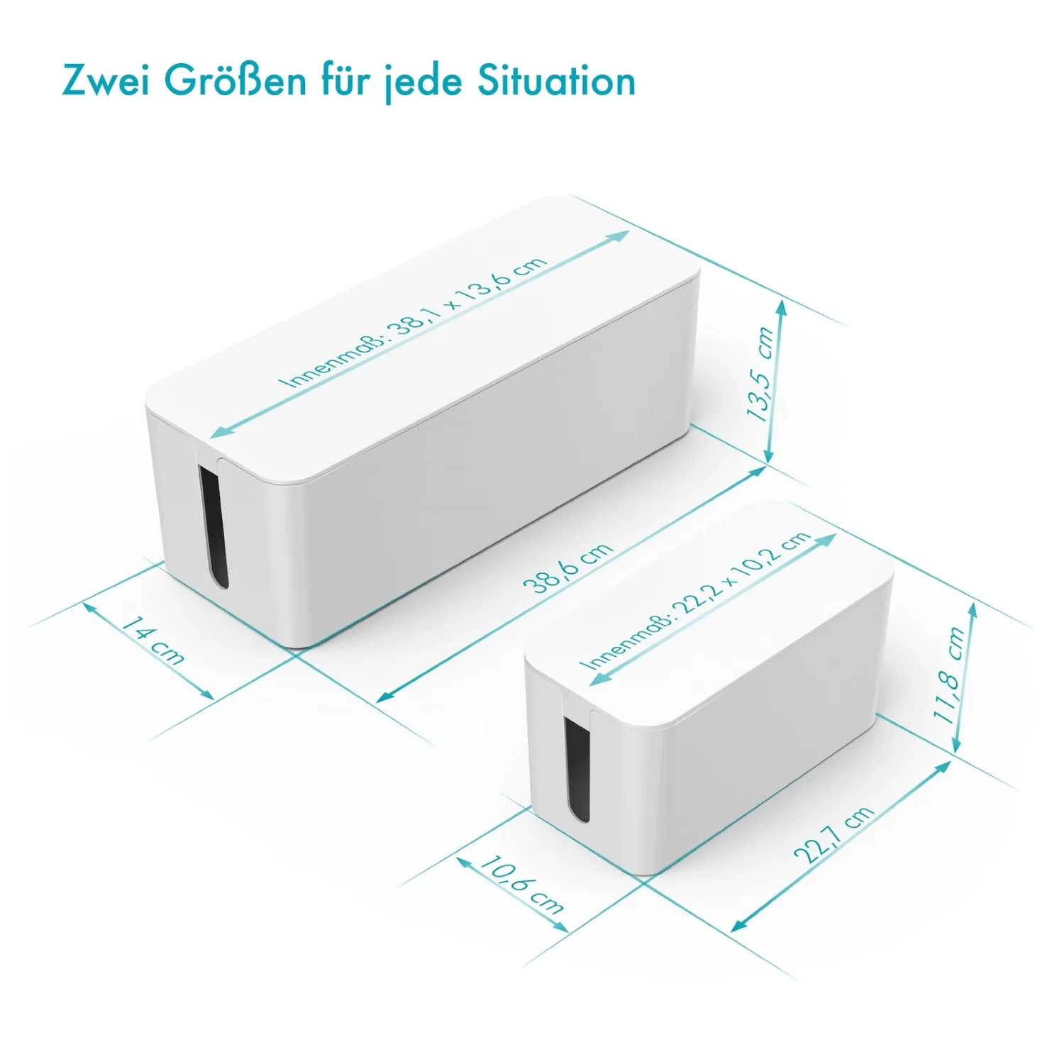 Set Kabelbox Maxi + Mini Weiß - Image 9