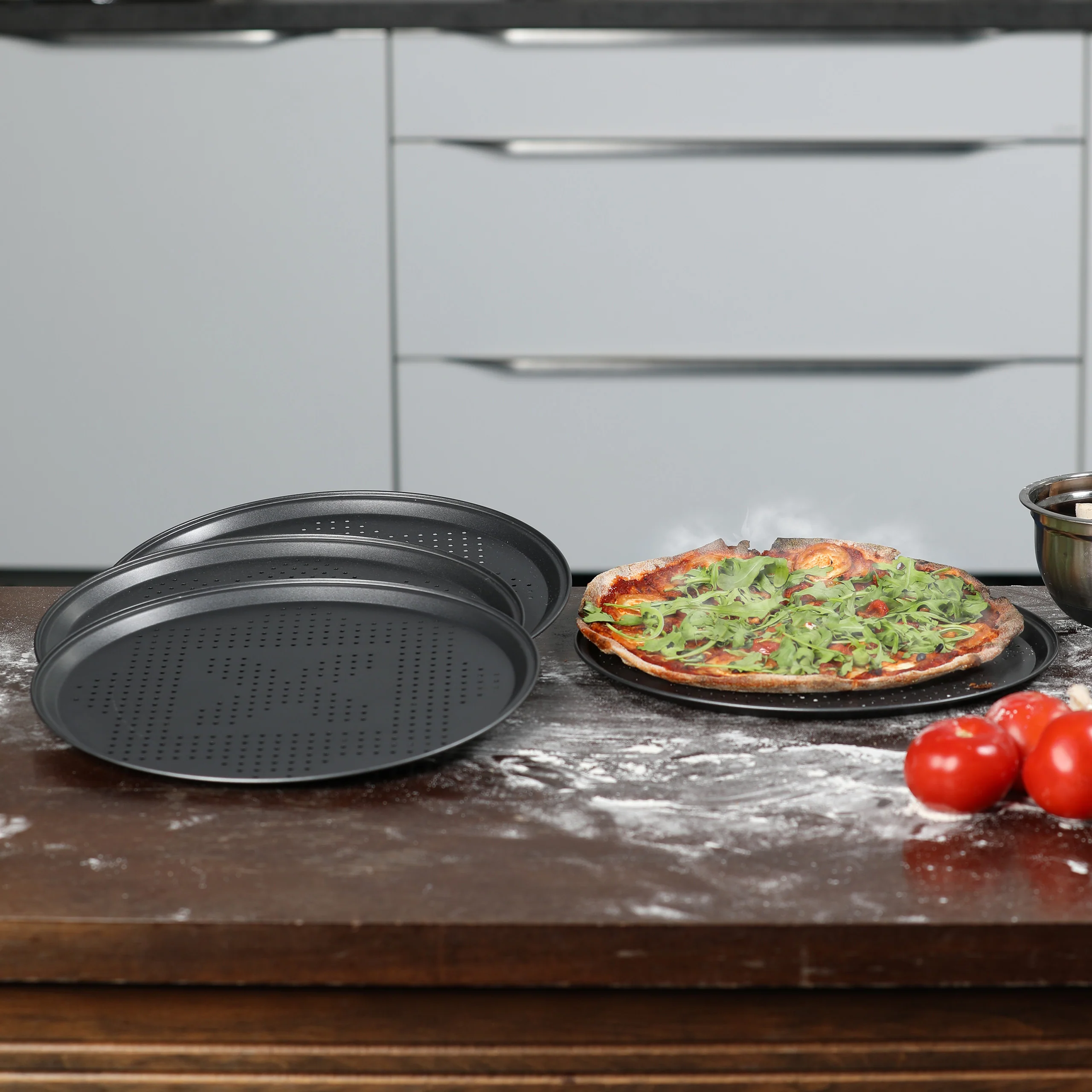 Set Ofenhandschuh 3x Pizzablech - Image 2