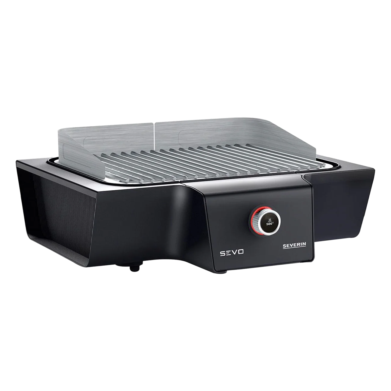Severin PG 8104 SEVO G, Tischgrill, schwarz Edelstahl, 3000 Watt, Boost-Zone