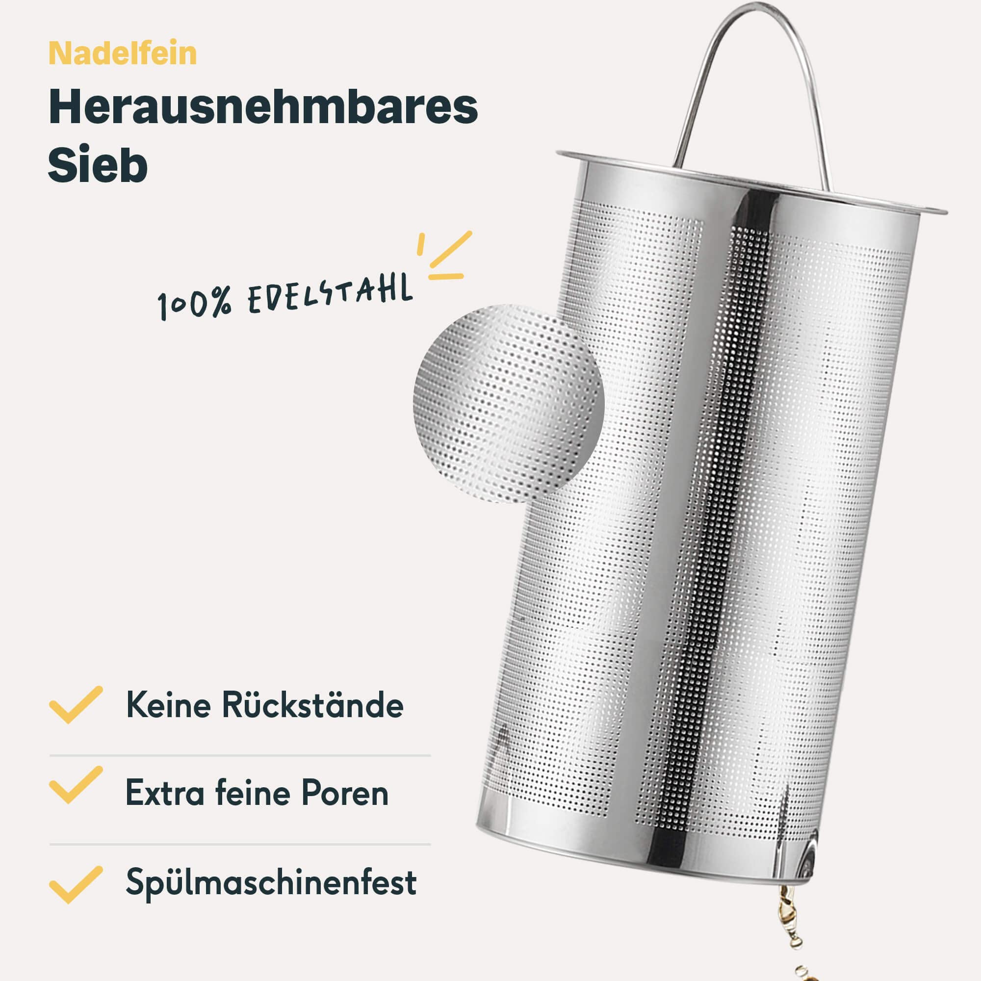 SILBERTHAL Teekanne Edelstahl 1l Schwarz - Doppelwandig mit Thermofunktion - Image 3