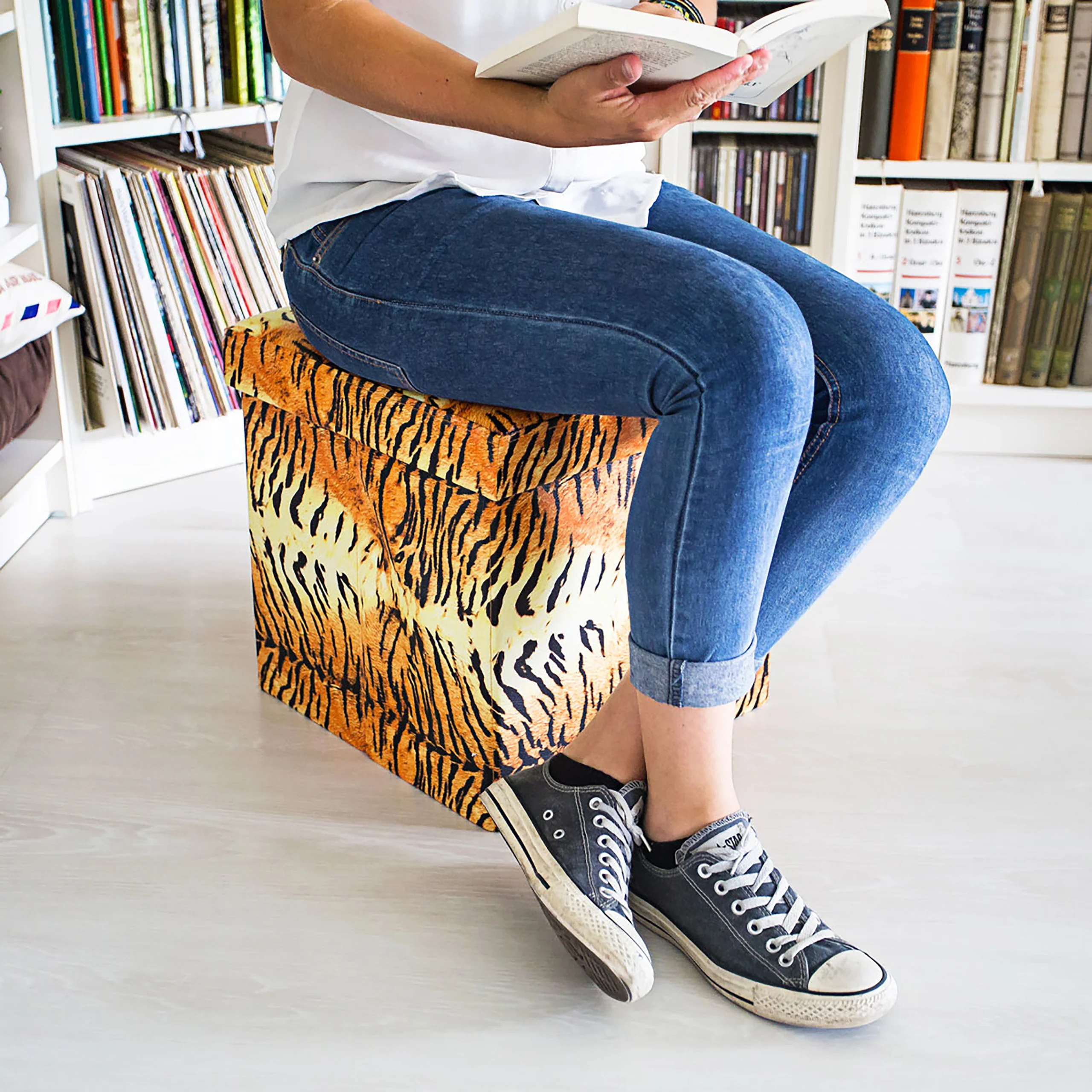 Sitzhocker mit Stauraum Trendmotiv - Image 2
