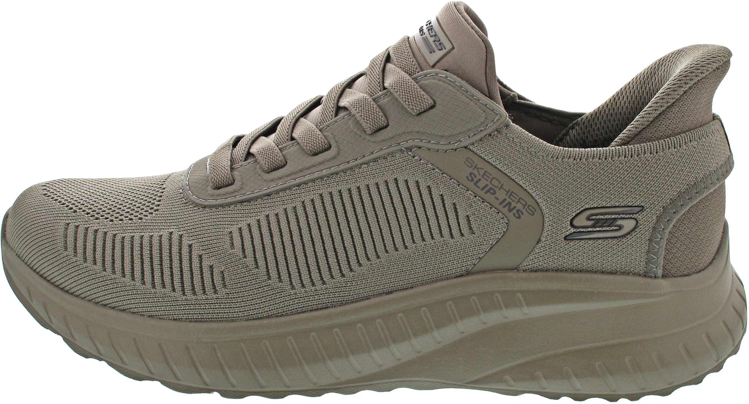 Skechers Bob Squad Chaos-Solid Ste Slipper Grün - Image 3