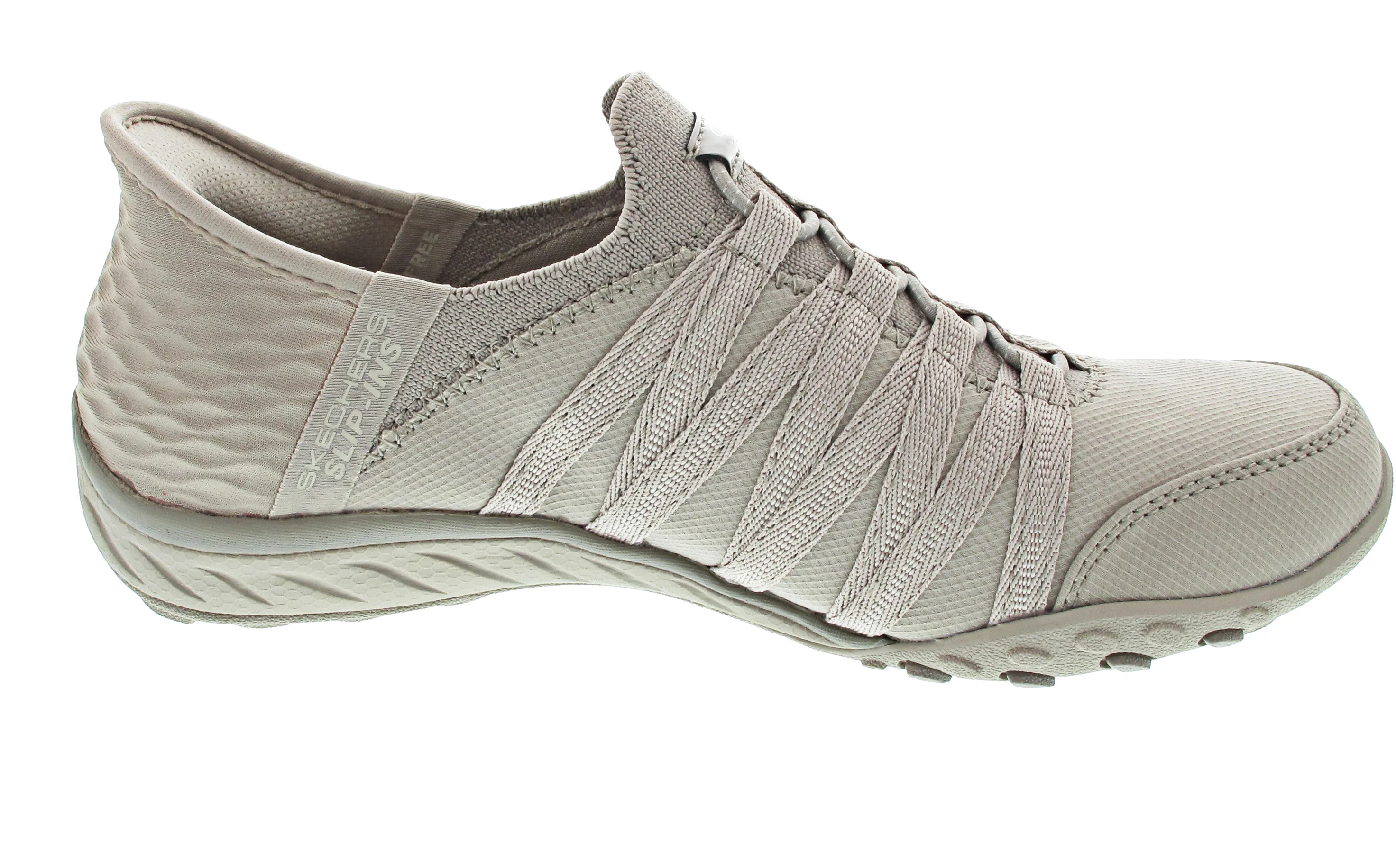 Skechers Slip-Ins:Breathe-Easy Rol Slipper Beige - Image 3