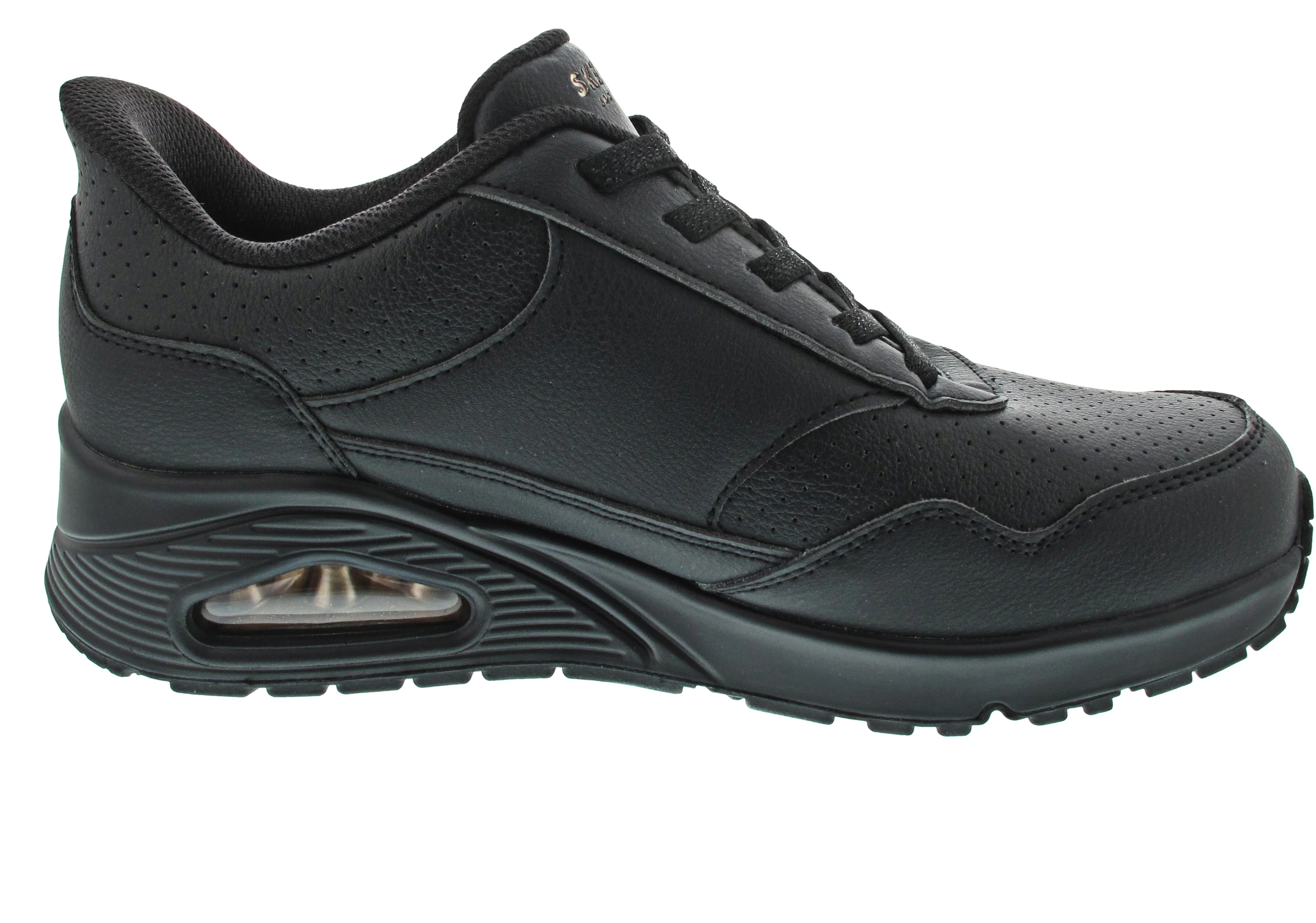 Skechers Slip-Ins:Uno-Banksia Luxe Slipper Schwarz - Image 9