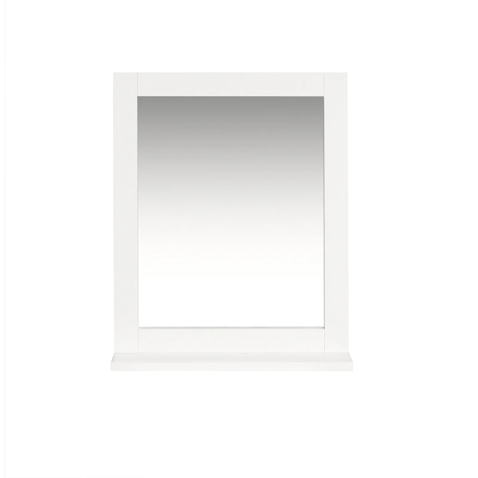 SoBuy Badezimmerschrank Hängend mit Spiegel und Ablage Weiß 40x49x10cm FRG129-W für Wandmontage - Image 12