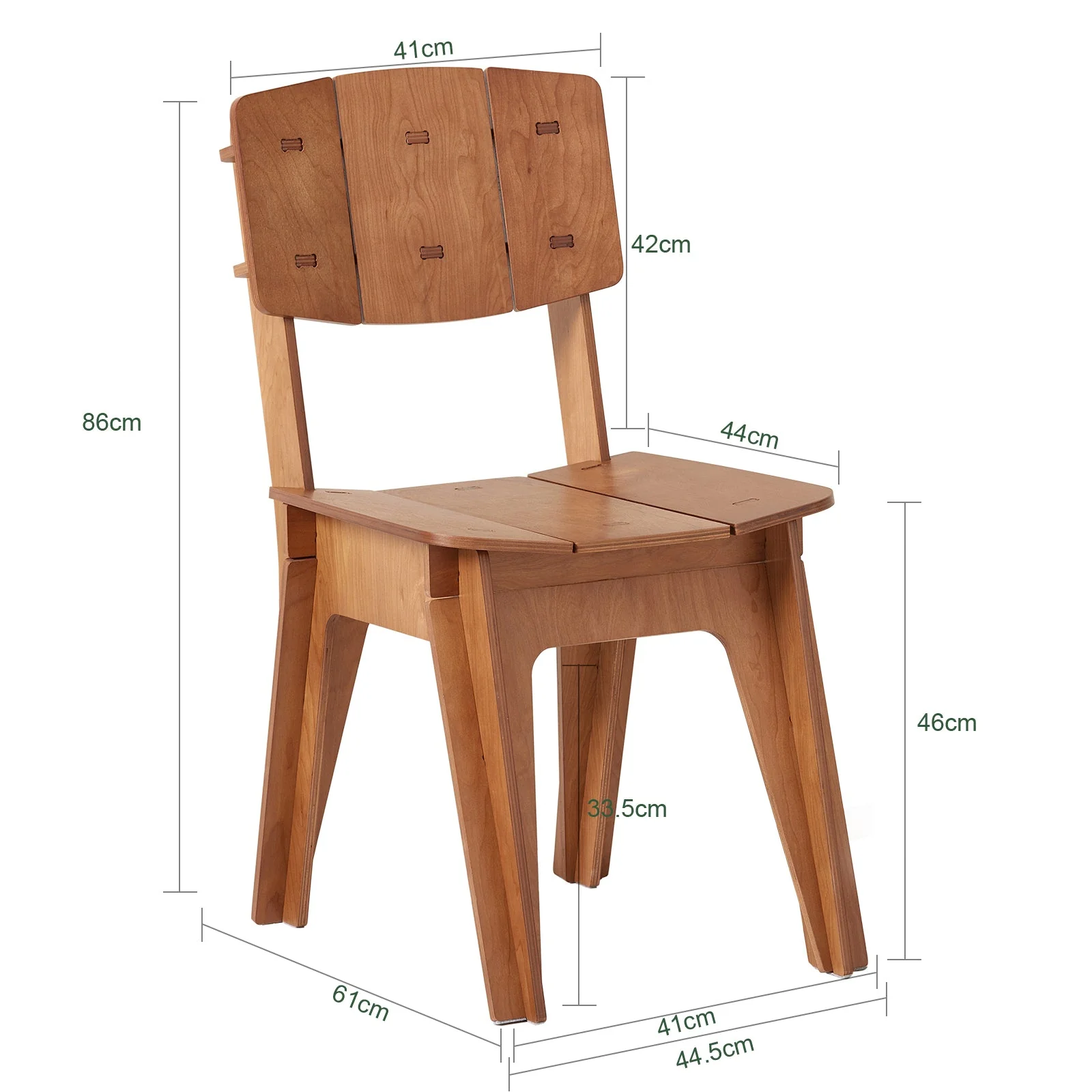 SoBuy Esszimmerstuhl HFST01-BR modern bequem langlebig braun - Image 16