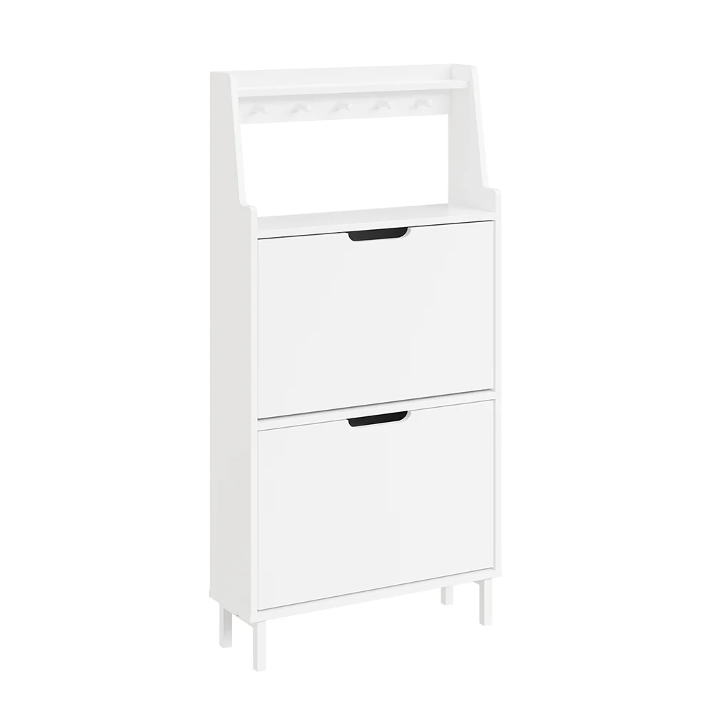 SoBuy Schuhschrank Aufbewahrung Weiß 60x19x119cm Modern FSR221-W