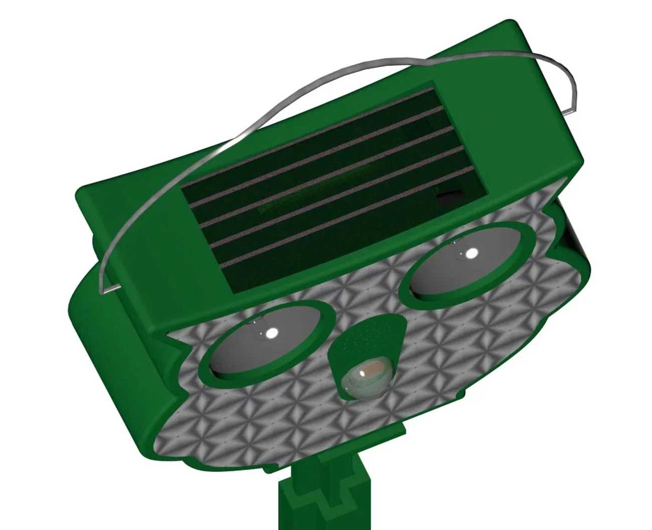 Solar-Ultraschall-Tierschreck "Eule" mit Blitzlicht und Bewegungsmelder - Image 6