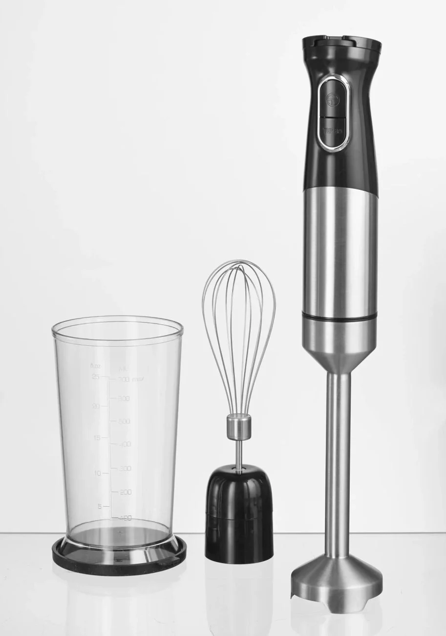 Stabmixer-Set 1500 Watt mit Rührbesen & Messbecher aus Edelstahl - Image 4