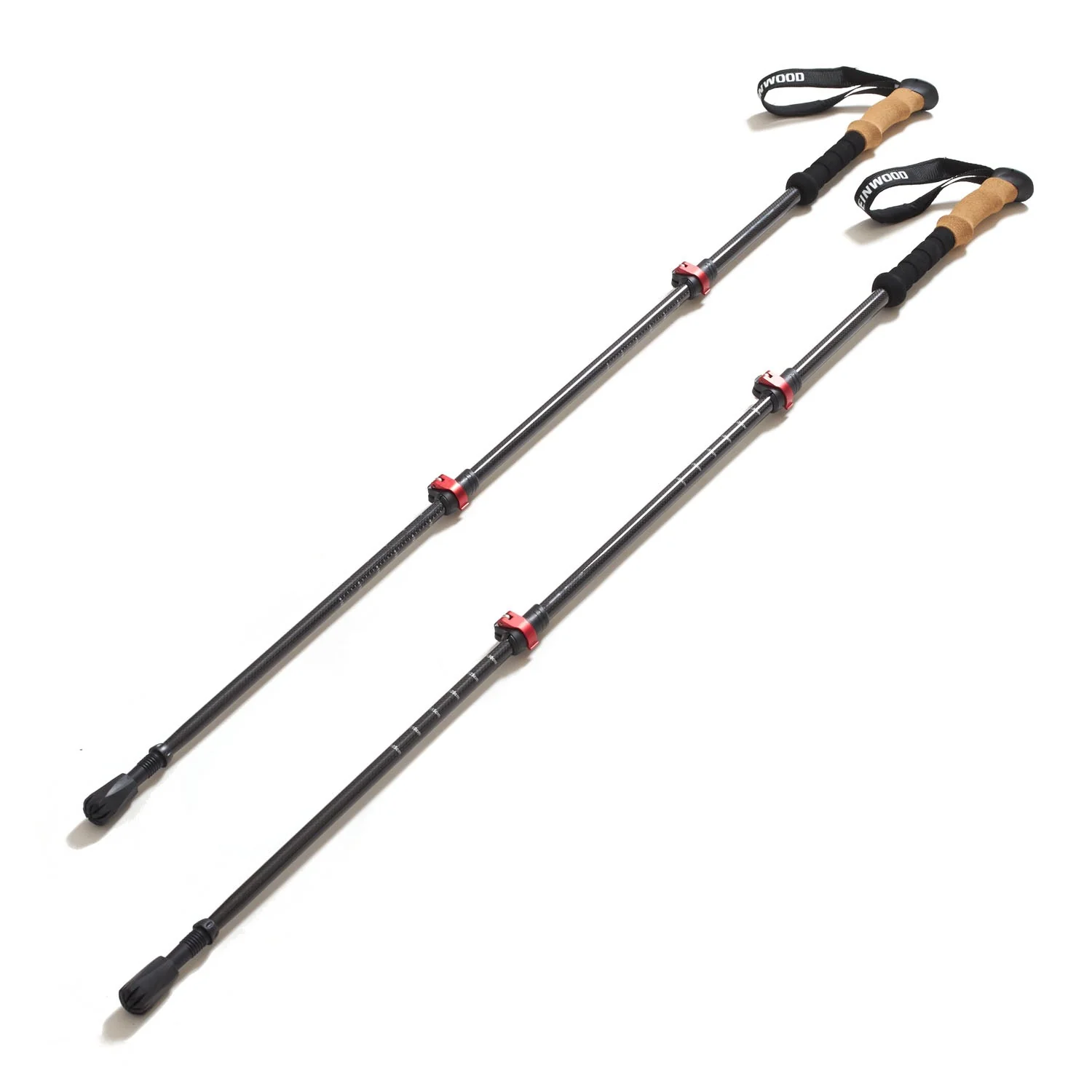 Steinwood Carbon Wanderstöcke ultraleicht, Teleskop, Korkgriff, Damen & Herren, Set - Image 5