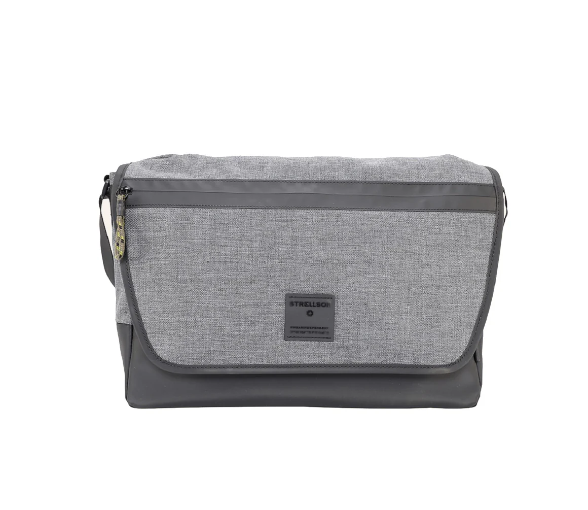 Strellson Northwood 2.0 Dorian Messenger lhf Herren Umhängetasche Querformat darkgrey