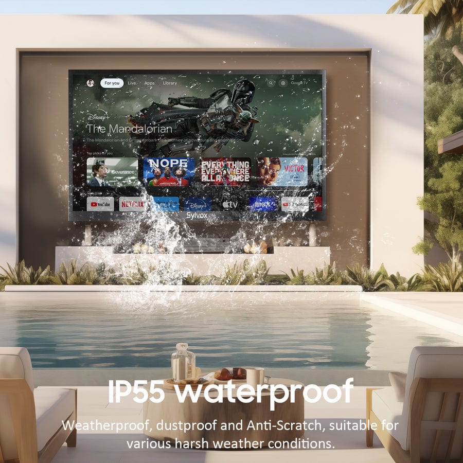 SYLVOX 109 cm / 43” Teilsonne Outdoor Google TV - Image 11