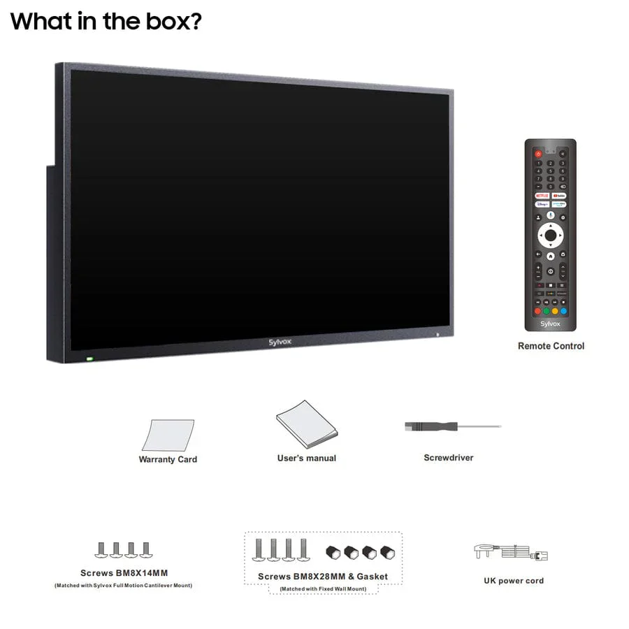 SYLVOX 109 cm / 43” Teilsonne Outdoor Google TV - Image 15