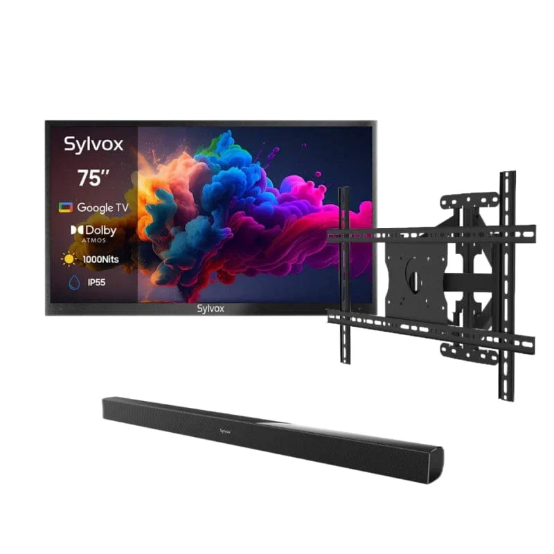 SYLVOX 165 cm / 65” Teilsonne Outdoor Google QLED TV - Image 16