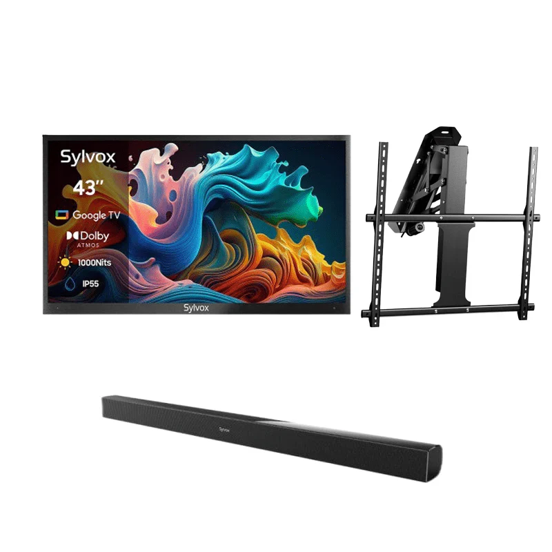 SYLVOX 165 cm / 65” Teilsonne Outdoor Google QLED TV - Image 20