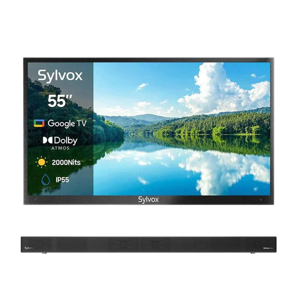 SYLVOX 190 cm / 75” Volle Sonne Outdoor Google TV - Image 12