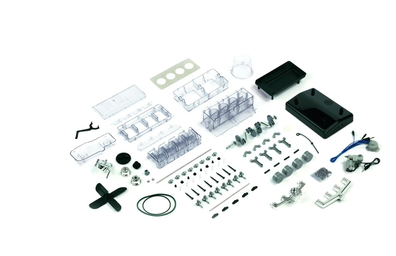 Technikbausatz 4-Zylinder-Motor – Funktionsfähiges Modell - Image 4
