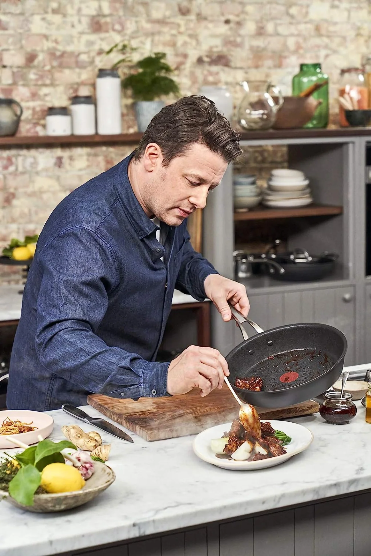 Tefal Jamie Olivier H9120644 28 cm Pfanne - alle Herdarten, Eloxiertes Aluminium - Image 6
