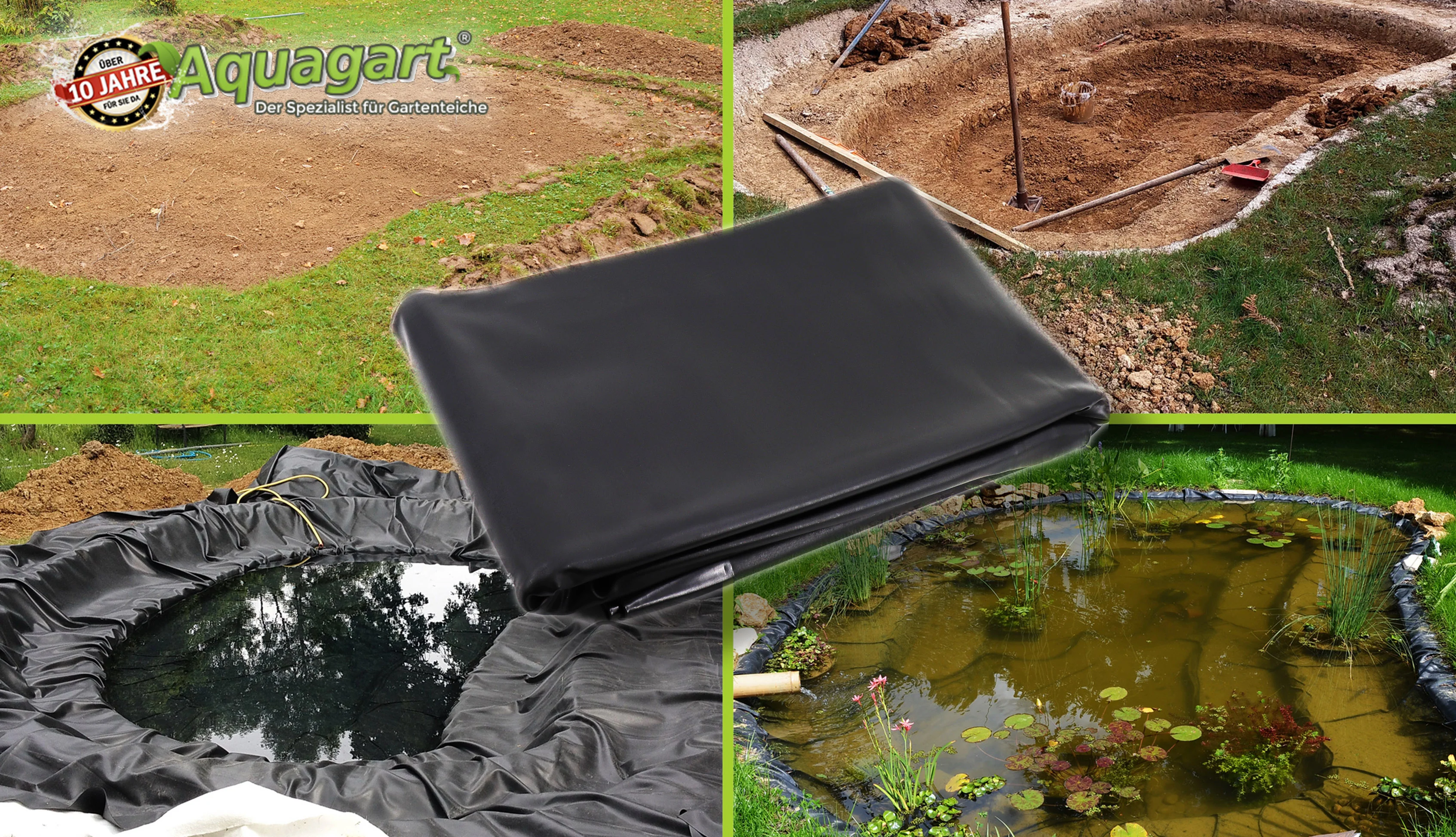 Teichfolie PVC 4m x 2m 0,5mm schwarz Folie für den Gartenteich - Image 92
