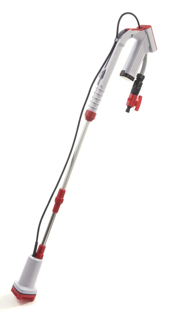 Teleskopierbare Akku-Regenfasspumpe 12V mit Li-Ionen Akku - Image 2