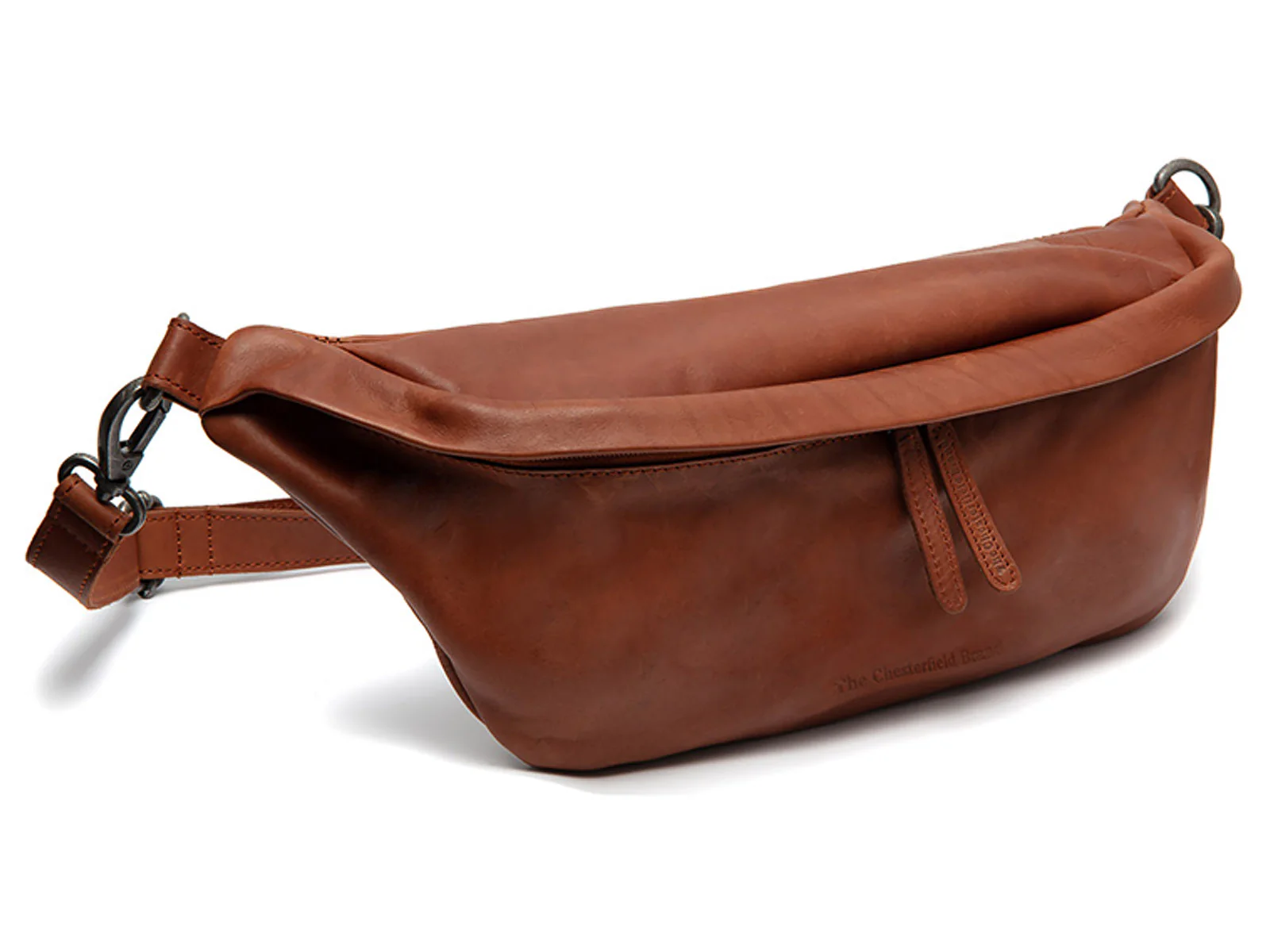 The Chesterfield Brand C23.1025 Kruger Waist Bag Washed Waxed Leder 31 cognac