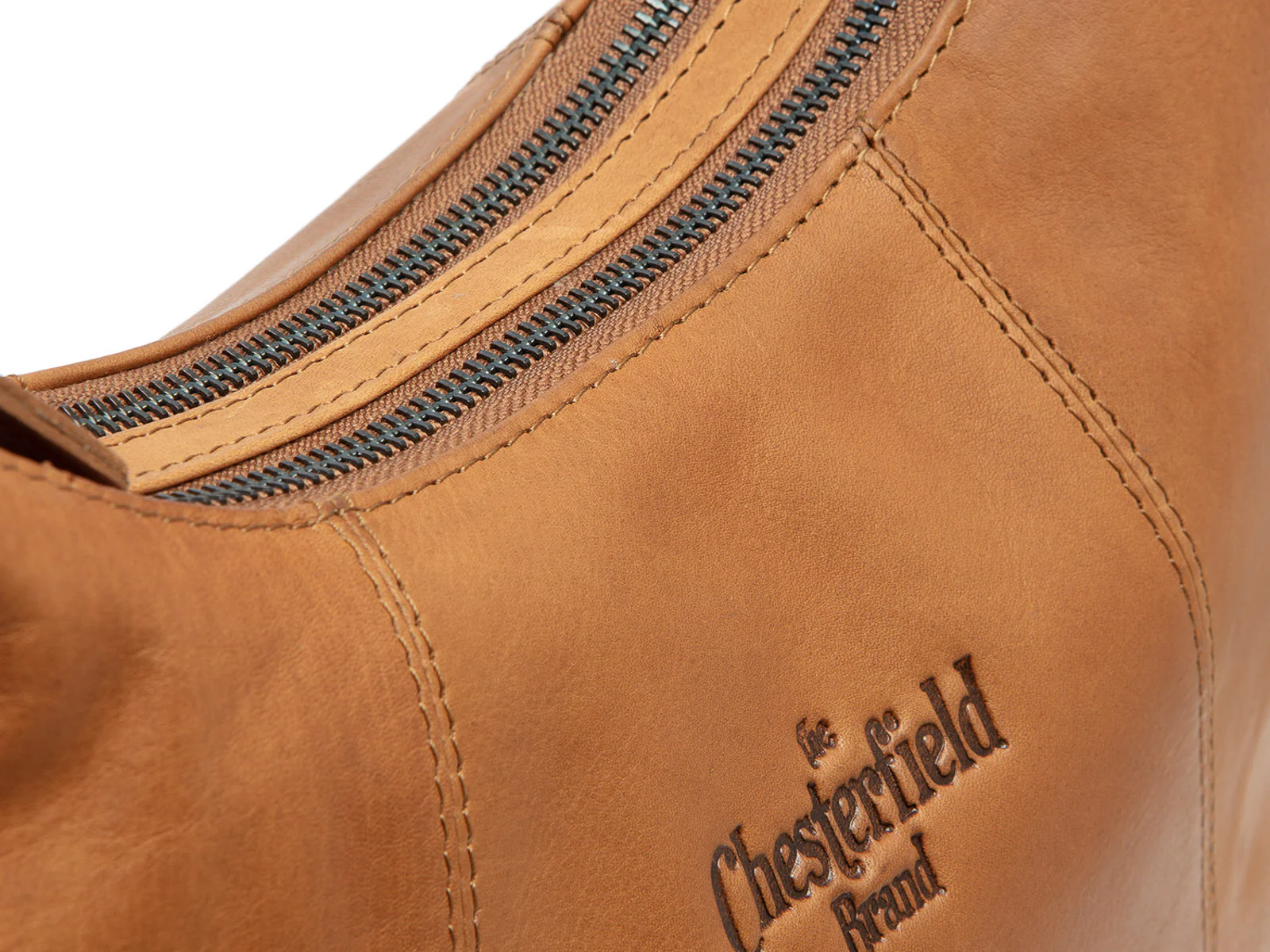 The Chesterfield Brand C48.0610 Jolie Beuteltasche Wax Pull Up Leder 31 cognac - Image 4