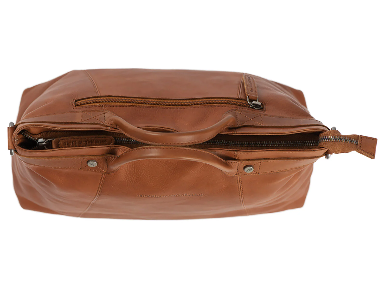The Chesterfield Brand C48.1162 Helsinski Handtasche Wax Pull Up Leder 31 cognac - Image 2