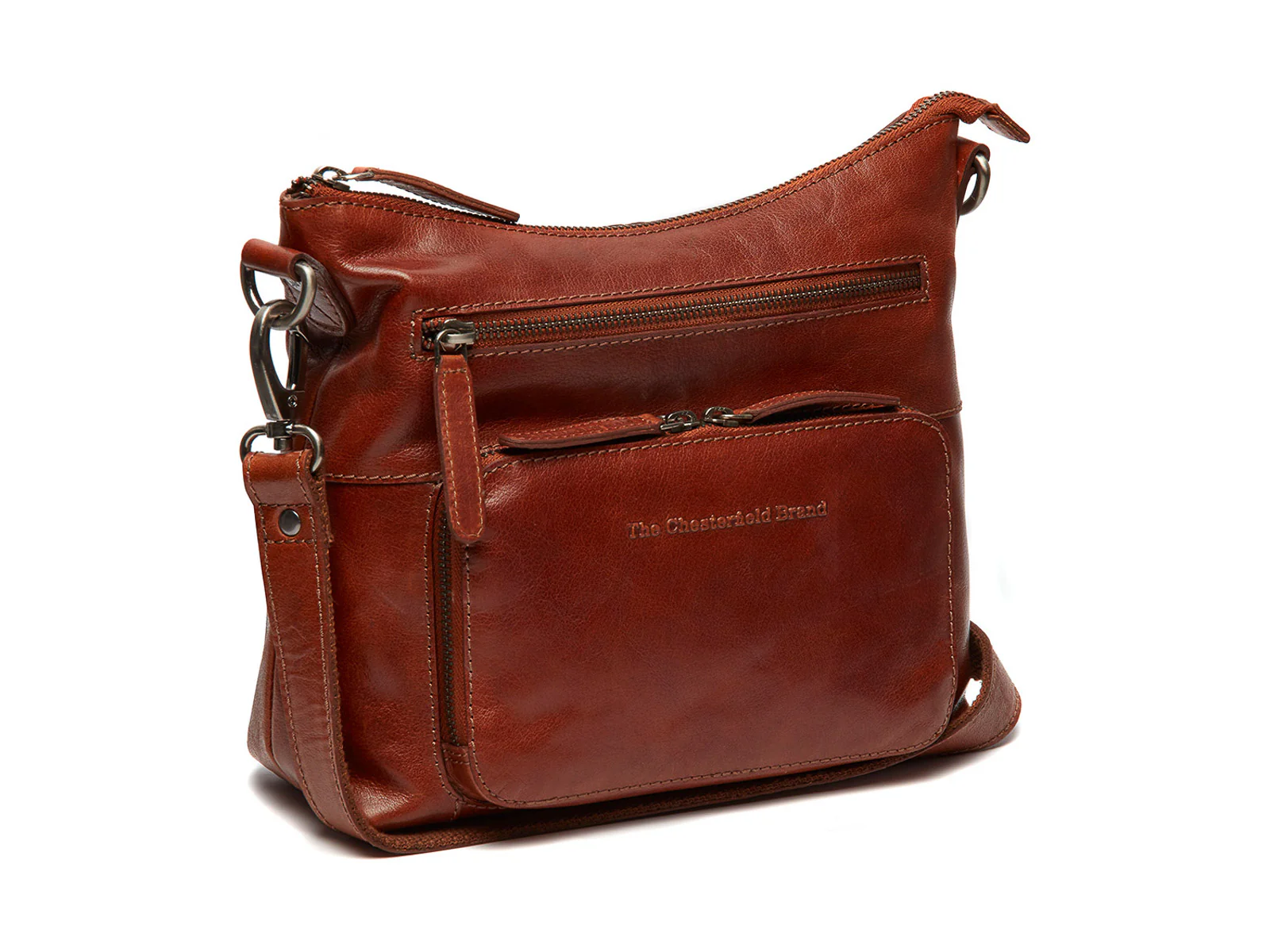 The Chesterfield Brand C48.1209 Tula Umhängetasche Antique Buff Crumbled Leder 31 cognac - Image 6