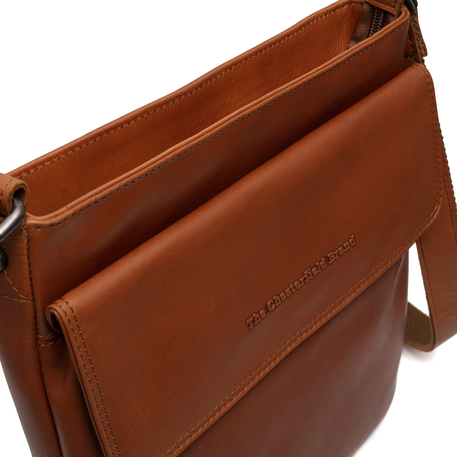 The Chesterfield Brand C48.1291 Essen Umhängetasche Wax Pull Up Leder 31 cognac - Image 4