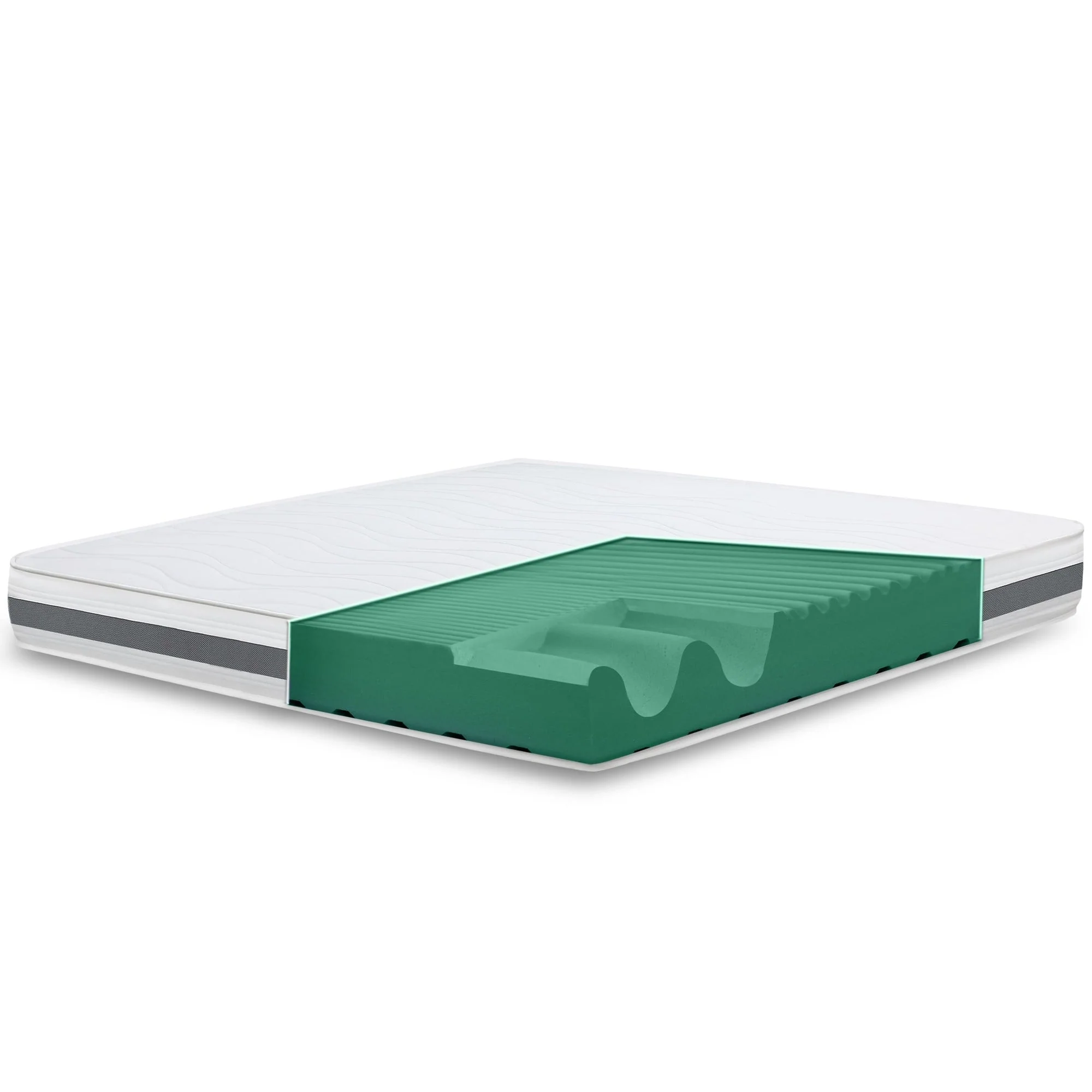 The White Stone Matratze 95x210 cm mit Antibakterieller Schaum | Höhe 16 cm - Image 27