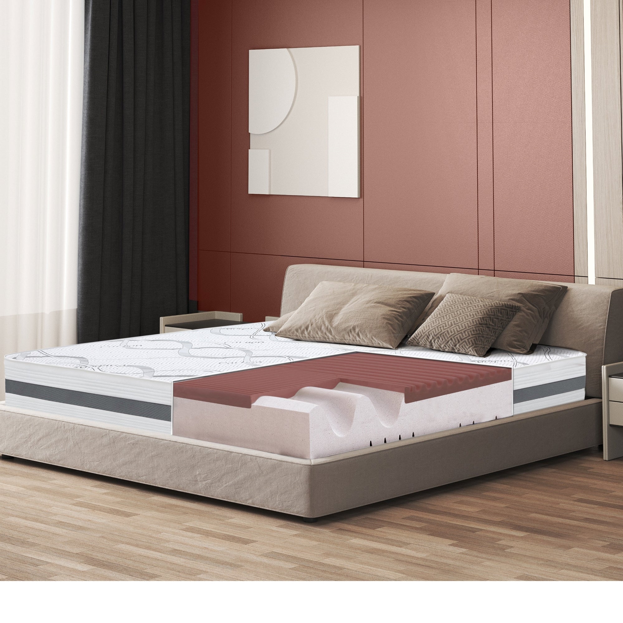 The White Stone Memory Foam Matratze 135x200 cm Höhe 22 cm - Image 9