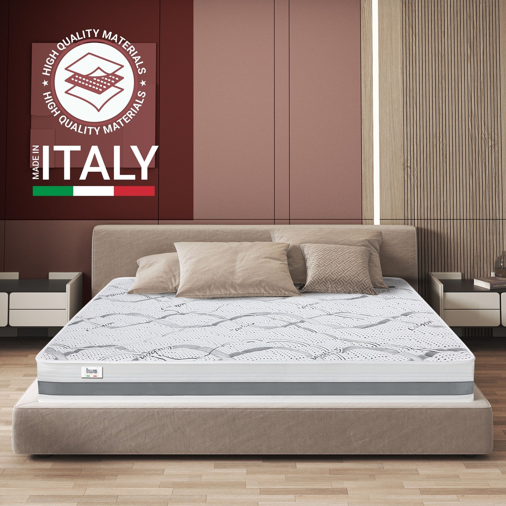 The White Stone Memory Foam Matratze 145x180 cm Höhe 27 cm - Image 3