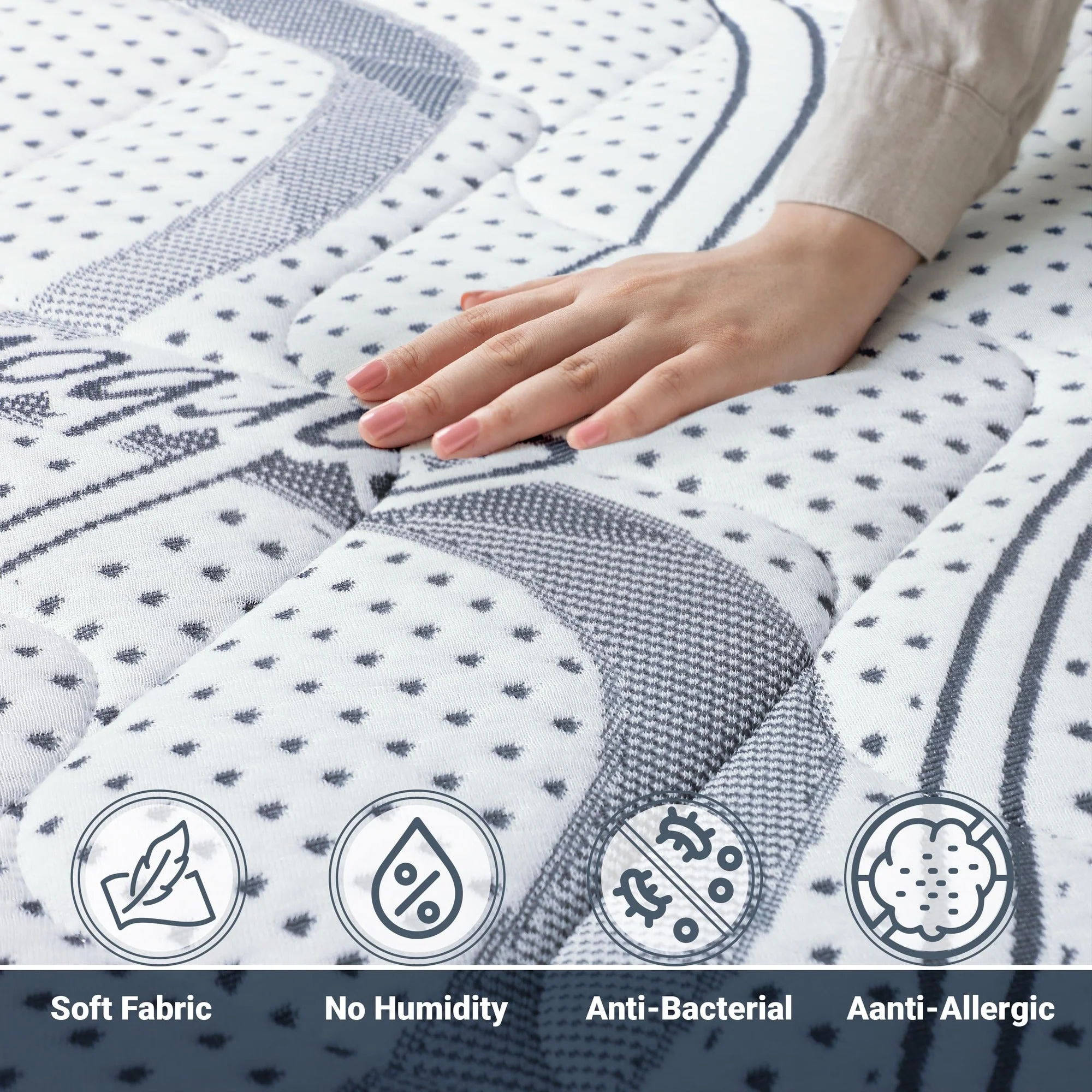 The White Stone Memory Foam Matratze 200x210 cm Höhe 22 cm - Image 119