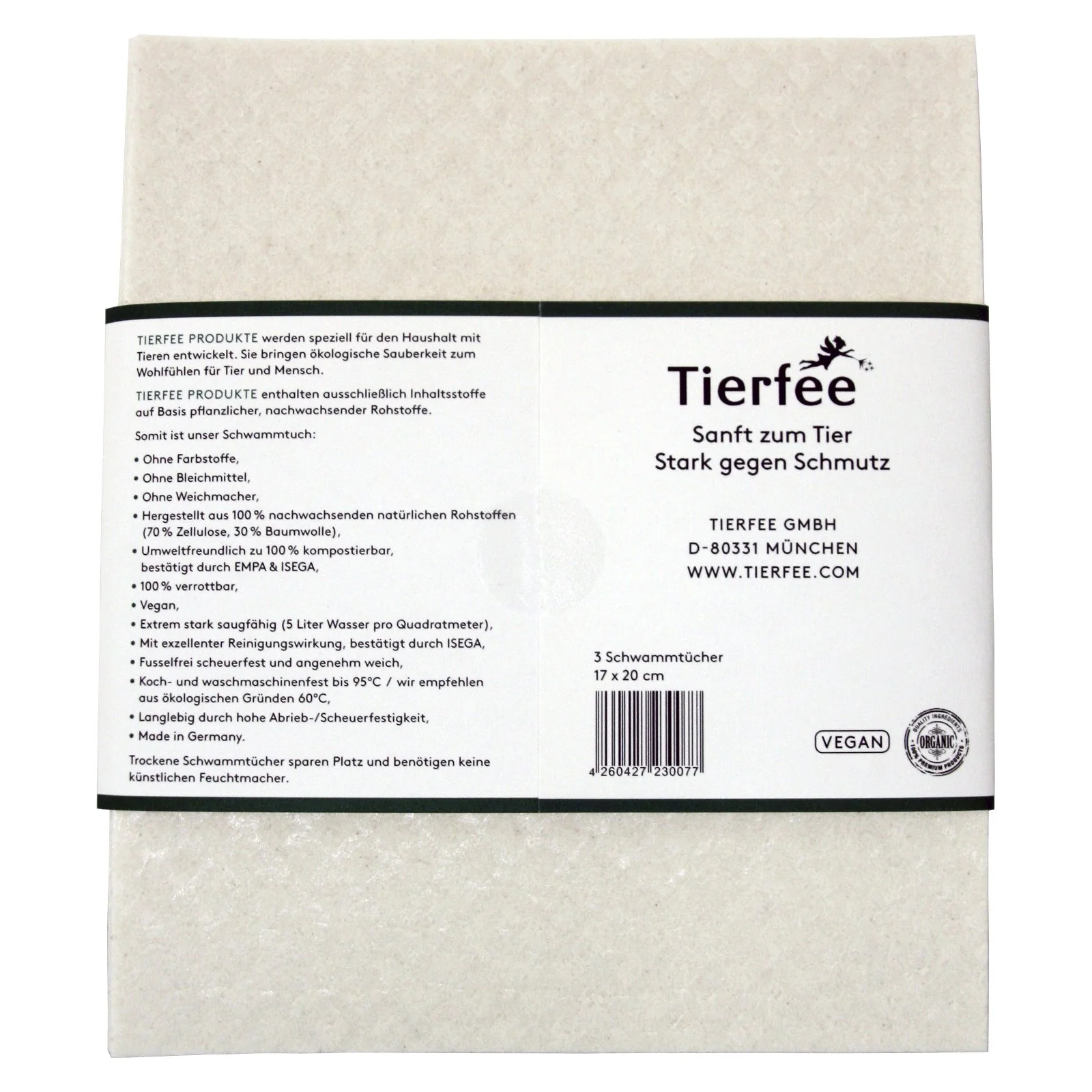 Tierfee Öko-Schwammtücher - 20 Packungen (60 Stück) - Image 2