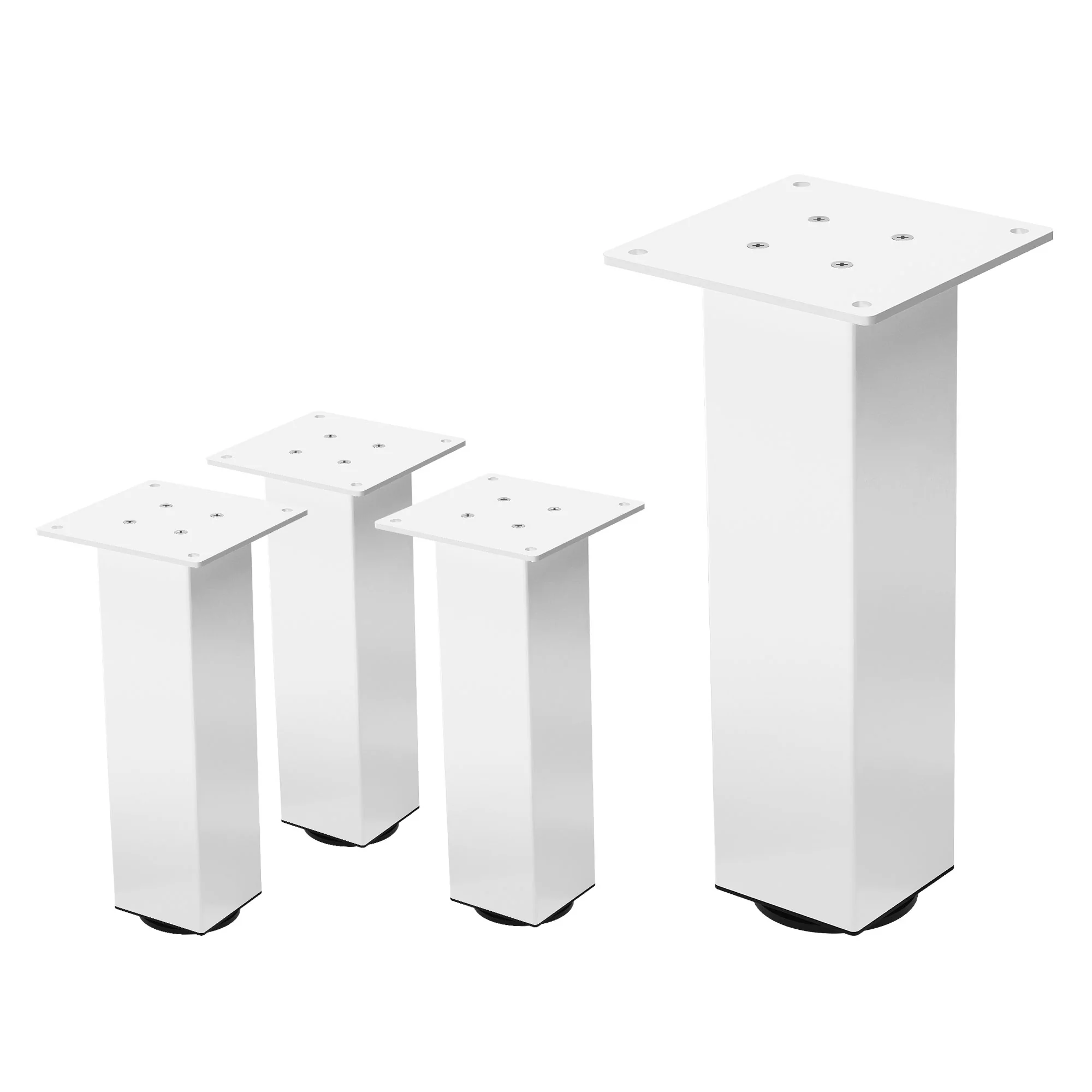 Tischbeine 4er Set I-Design, Vierkantprofil 8x8 cm, Stahl, Industrial, eckig, Metall, verstellbar - Image 100