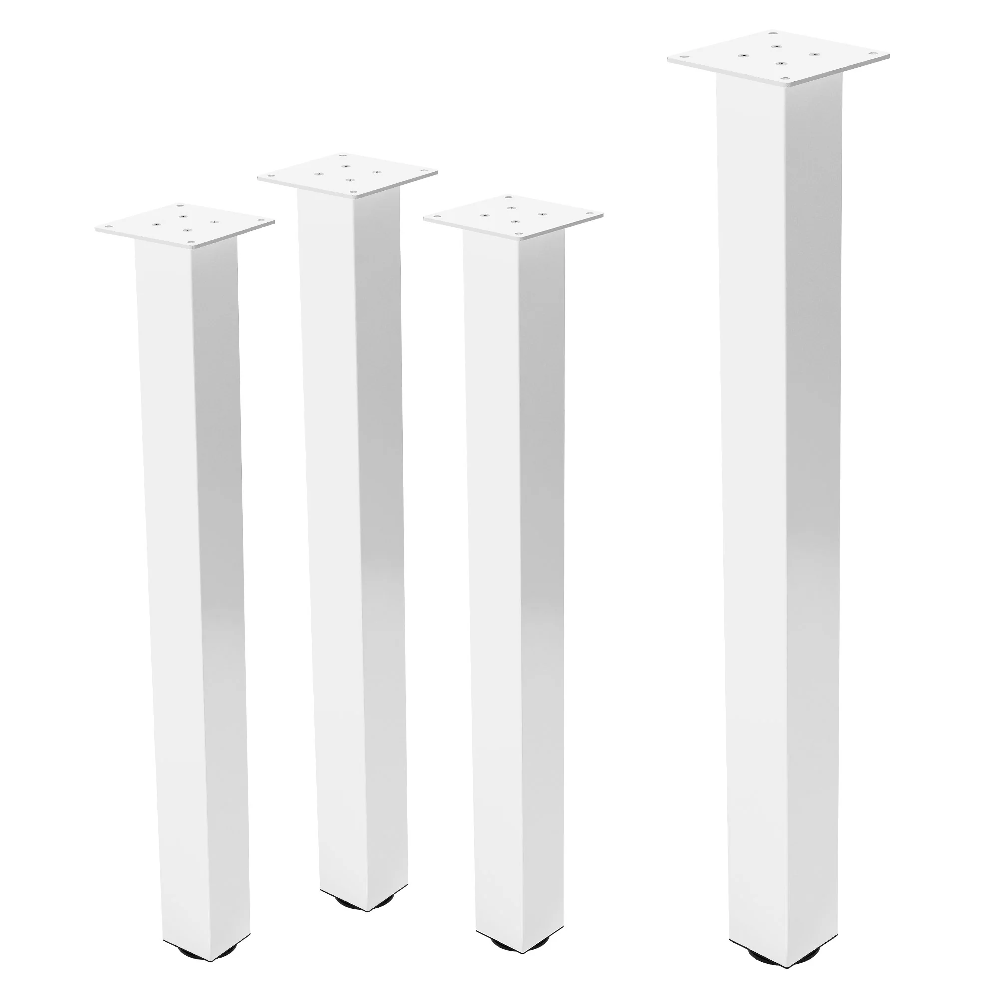 Tischbeine 4er Set I-Design, Vierkantprofil 8x8 cm, Stahl, Industrial, eckig, Metall, verstellbar - Image 73