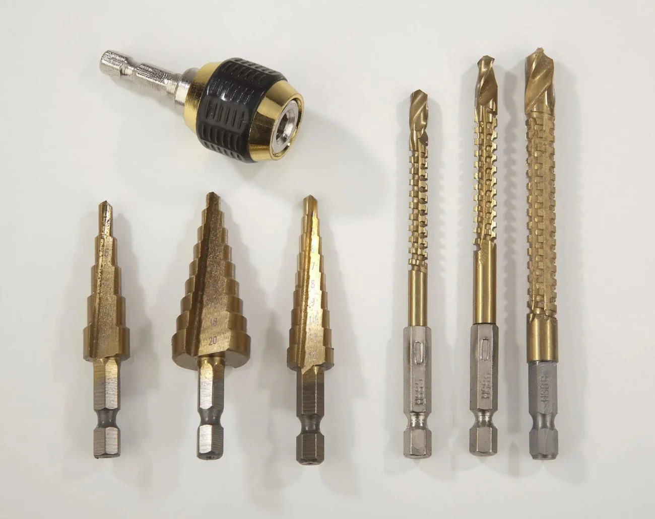 Titan Stufen- und Fräsbohrer Satz 7-teilig für Metall & Holz - Image 5