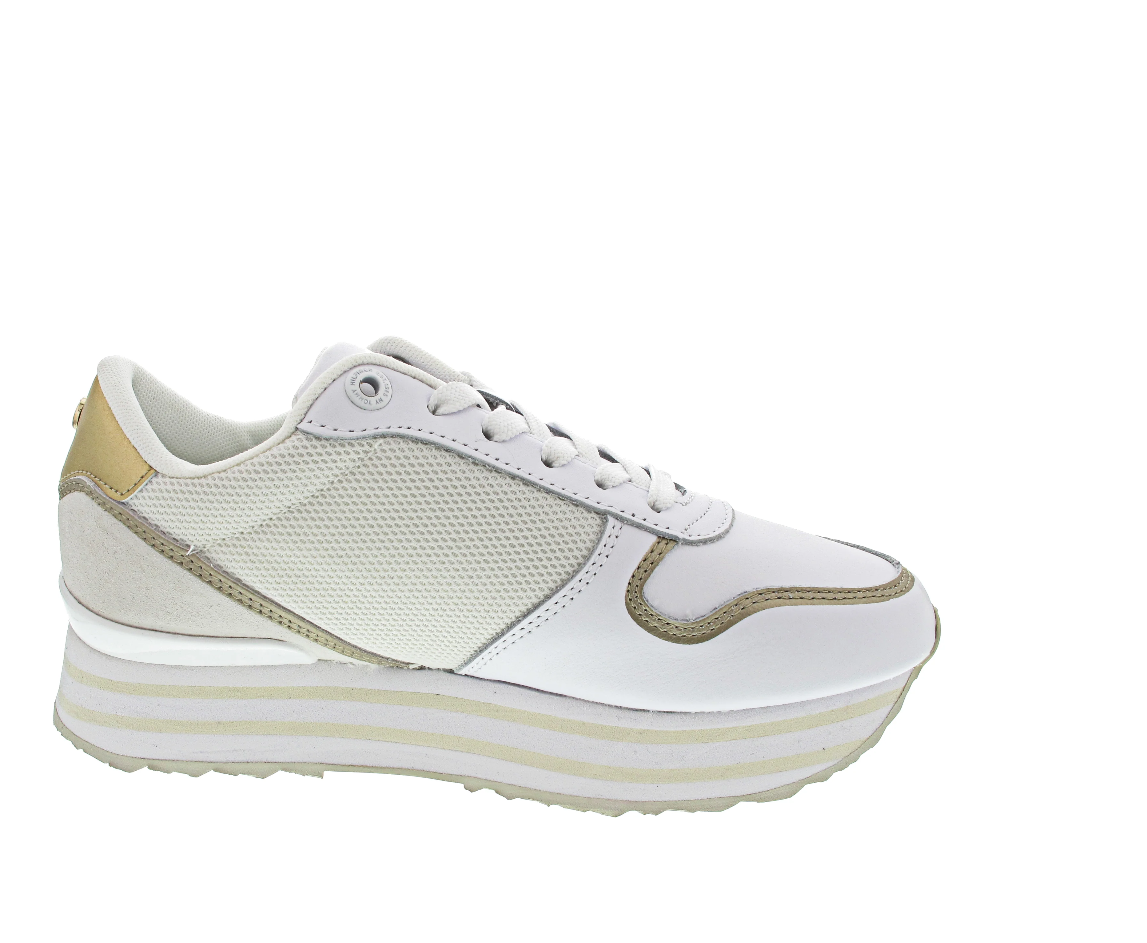 Tommy Hilfiger Mesh Flatform Sneaker Sneaker Weiß - Image 3