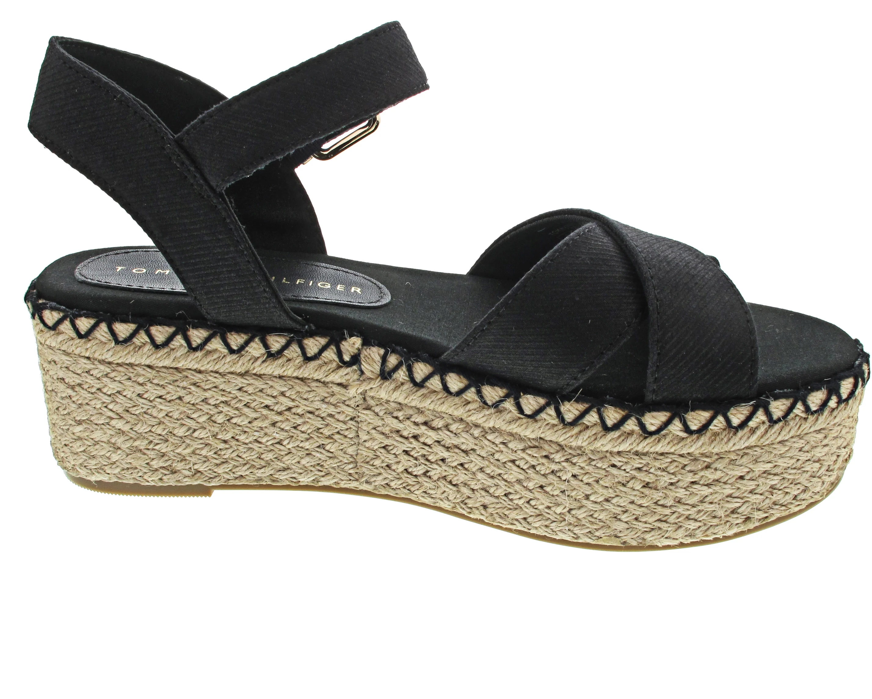 Tommy Hilfiger Shiny Touches Flatform We Sandalette Schwarz - Image 3