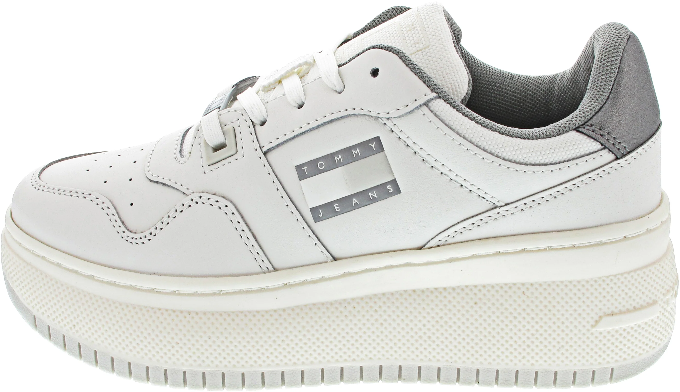 Tommy Jeans Retro Basket Flatform Sneaker Beige