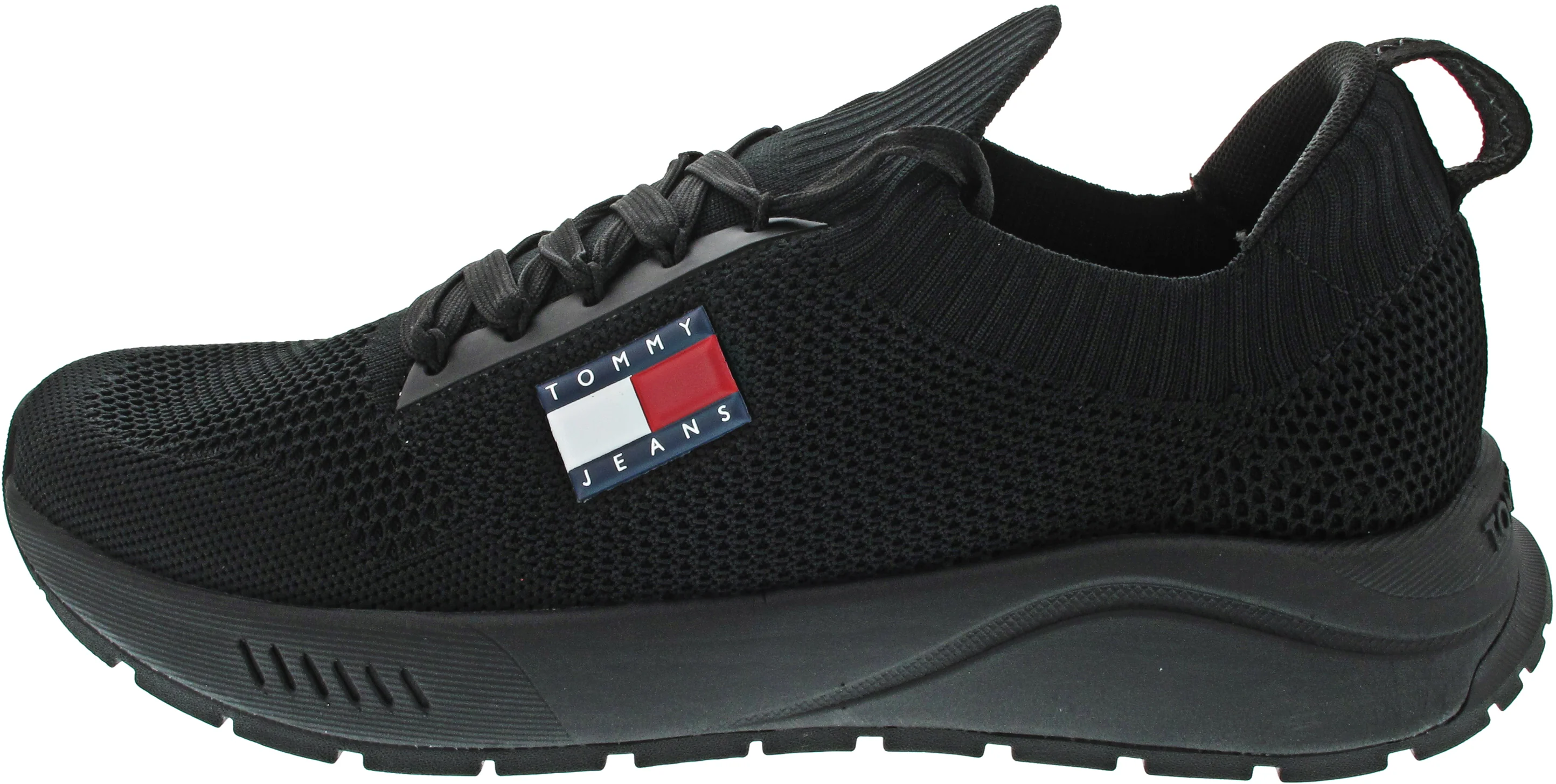 Tommy Jeans Runner Knitted Sneaker low Schwarz - Image 5